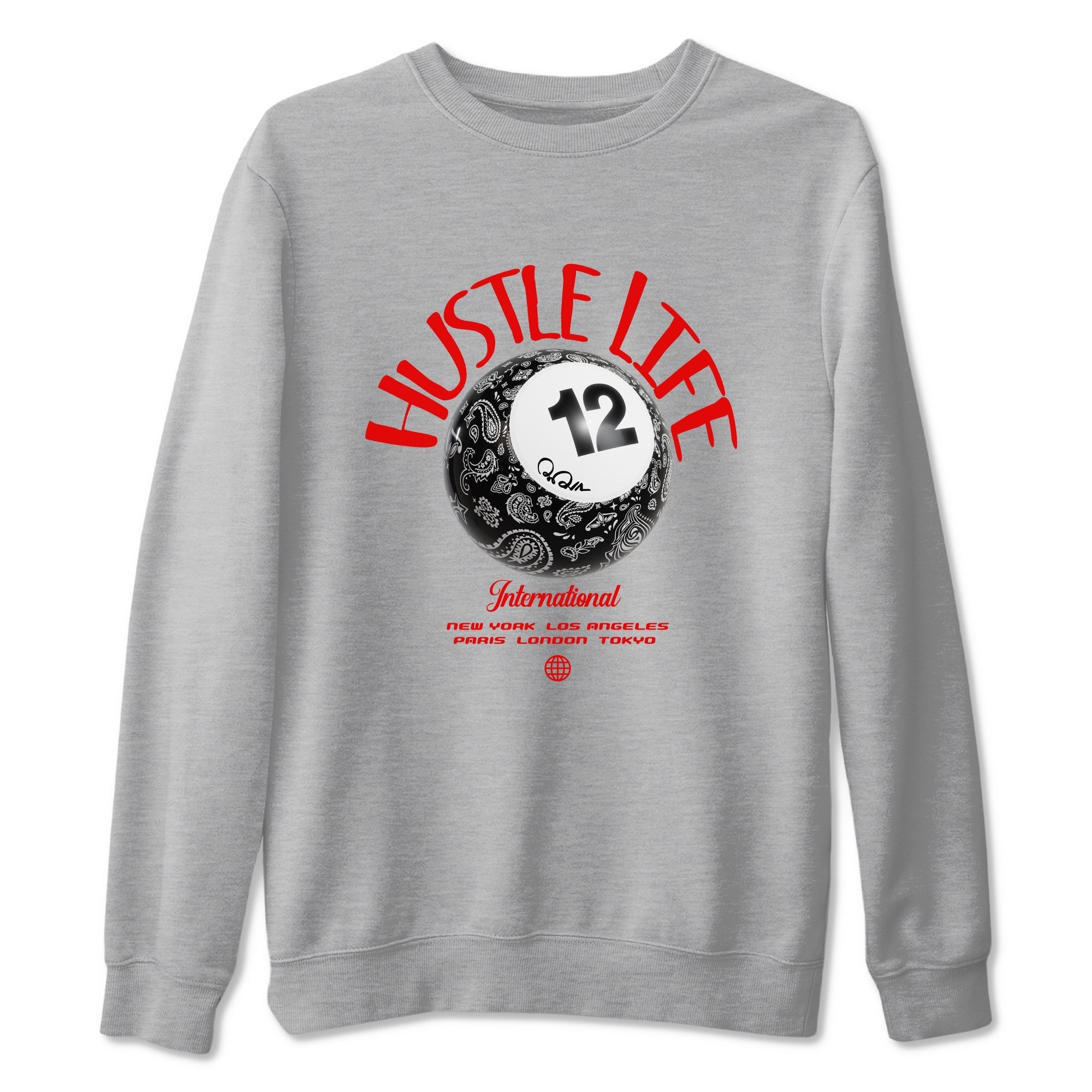 Hustle Life snkmatch Tees - Air Jordan 12 Taxi Flip
