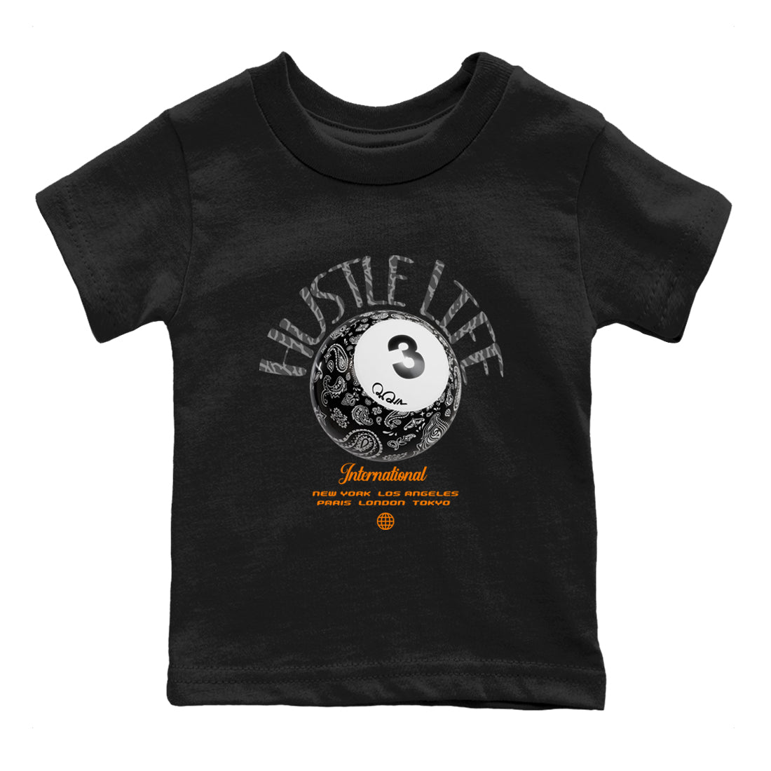 Hustle Life snkmatch Tee Kids - Air Jordan 3 Fear