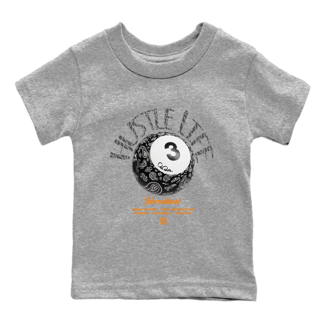 Hustle Life snkmatch Tee Kids - Air Jordan 3 Fear