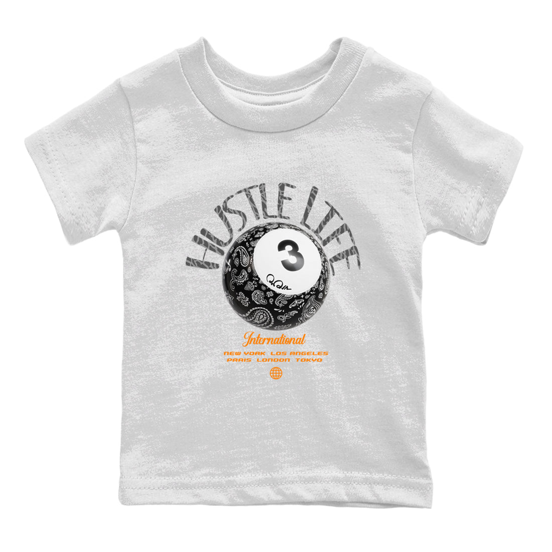 Hustle Life snkmatch Tee Kids - Air Jordan 3 Fear