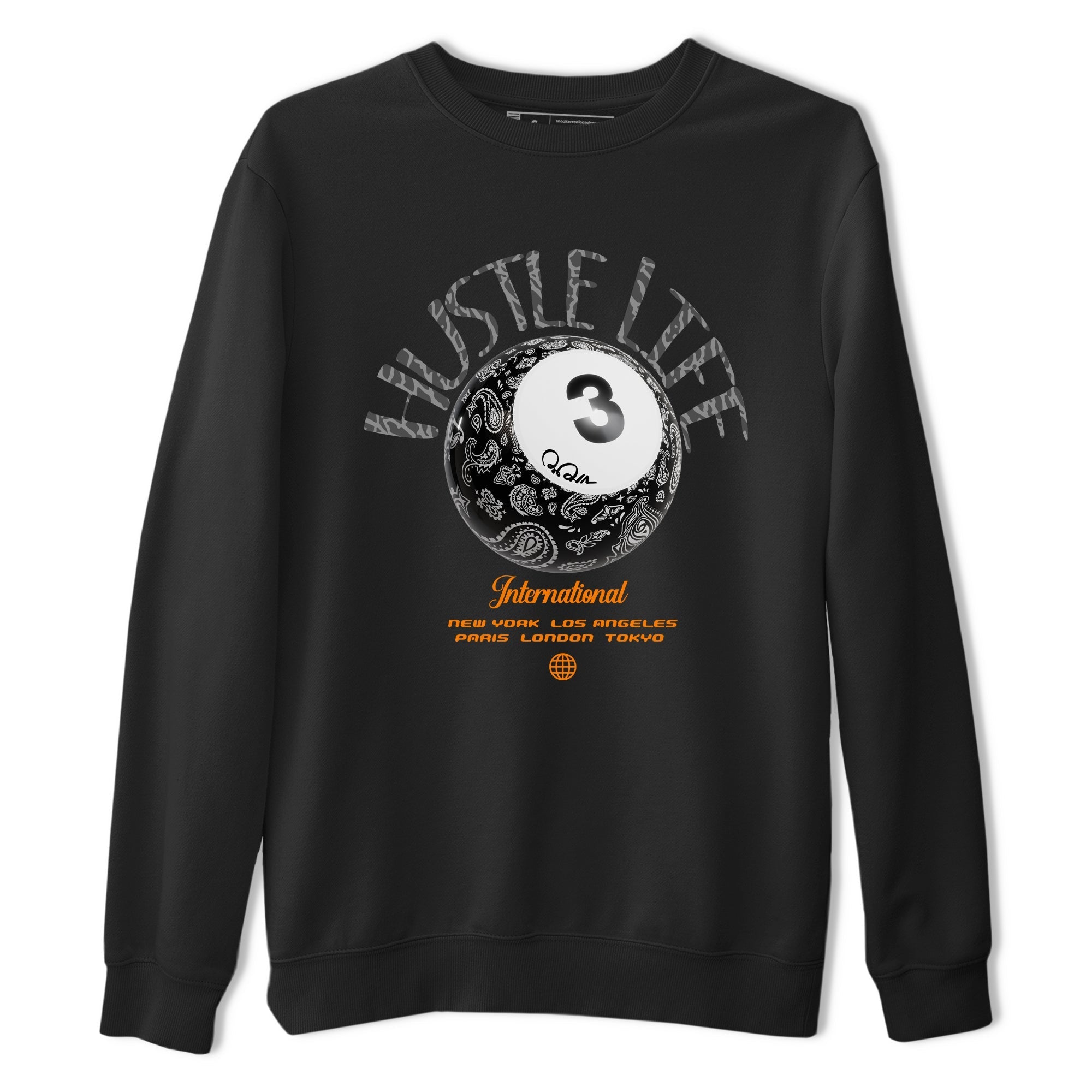Hustle Life snkmatch Tee - Air Jordan 3 Fear