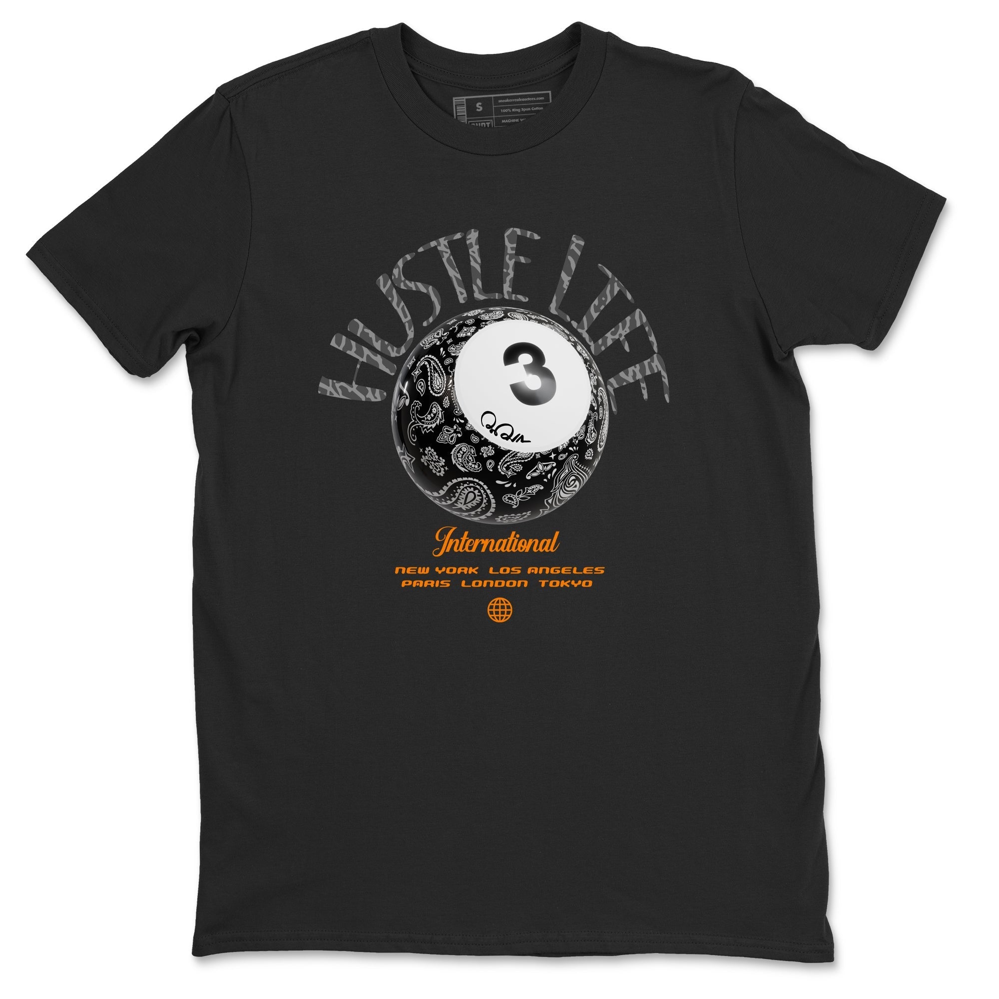 Hustle Life snkmatch Tee - Air Jordan 3 Fear