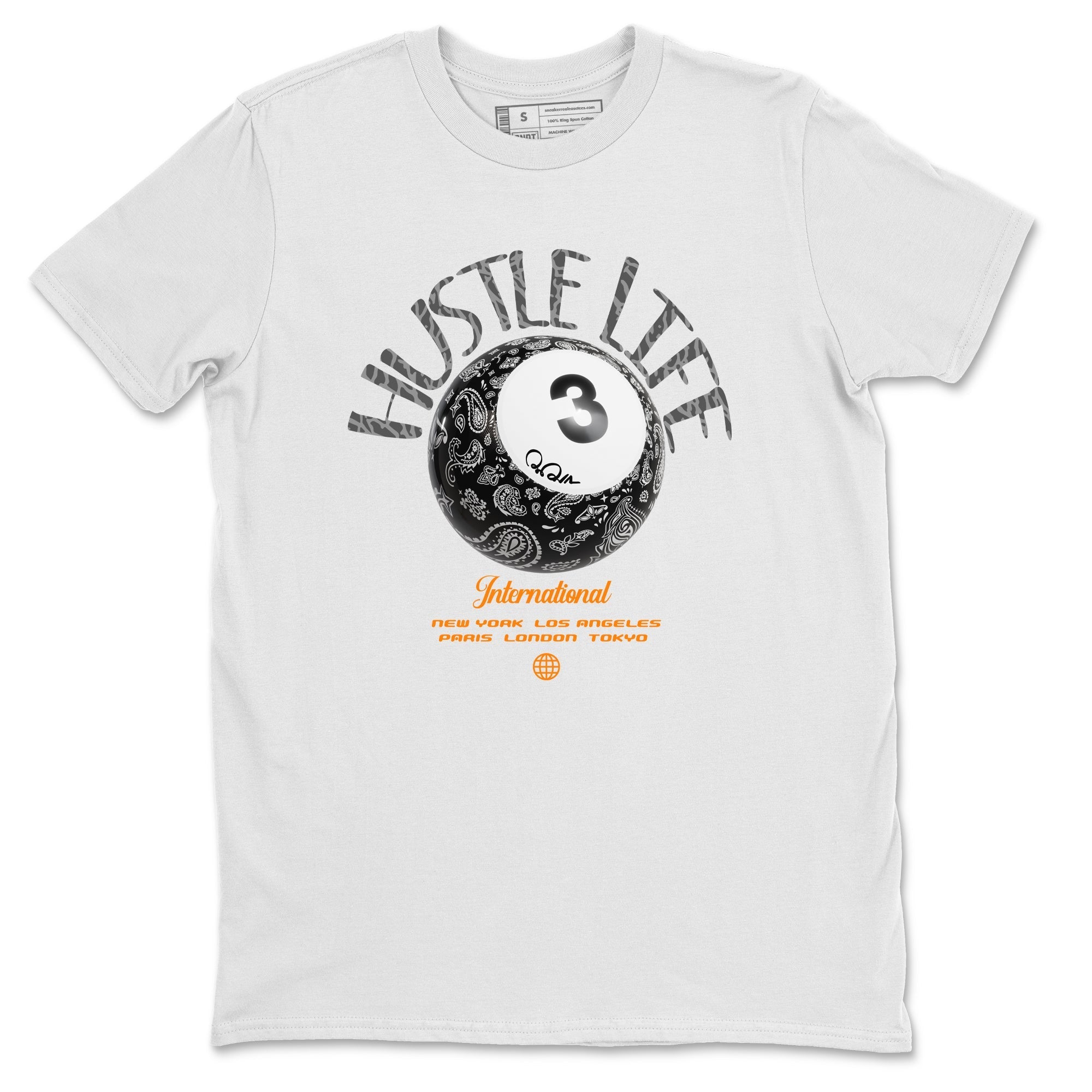 Hustle Life snkmatch Tee - Air Jordan 3 Fear