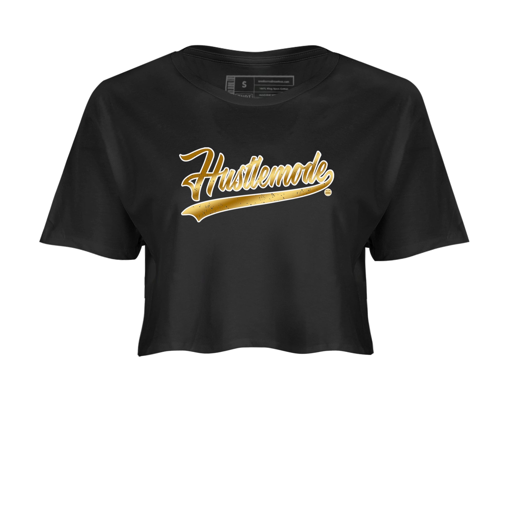 Hustle Mode snkmatch Women's Top - Air Jordan 1 Black Metallic Gold