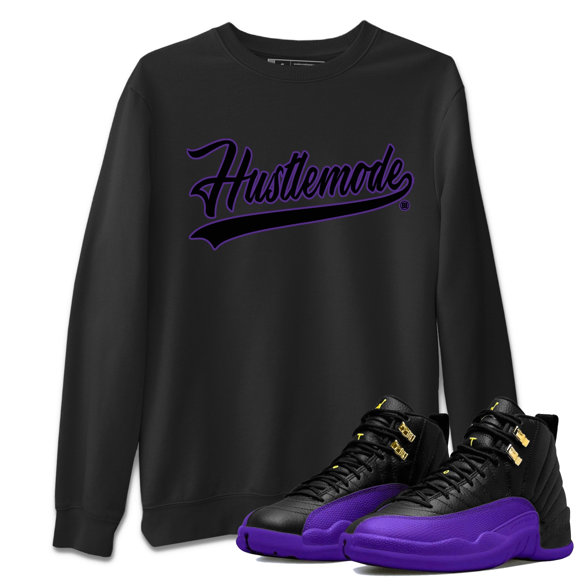 Hustle Mode Unisex Tops - Air Jordan 12 Field Purple