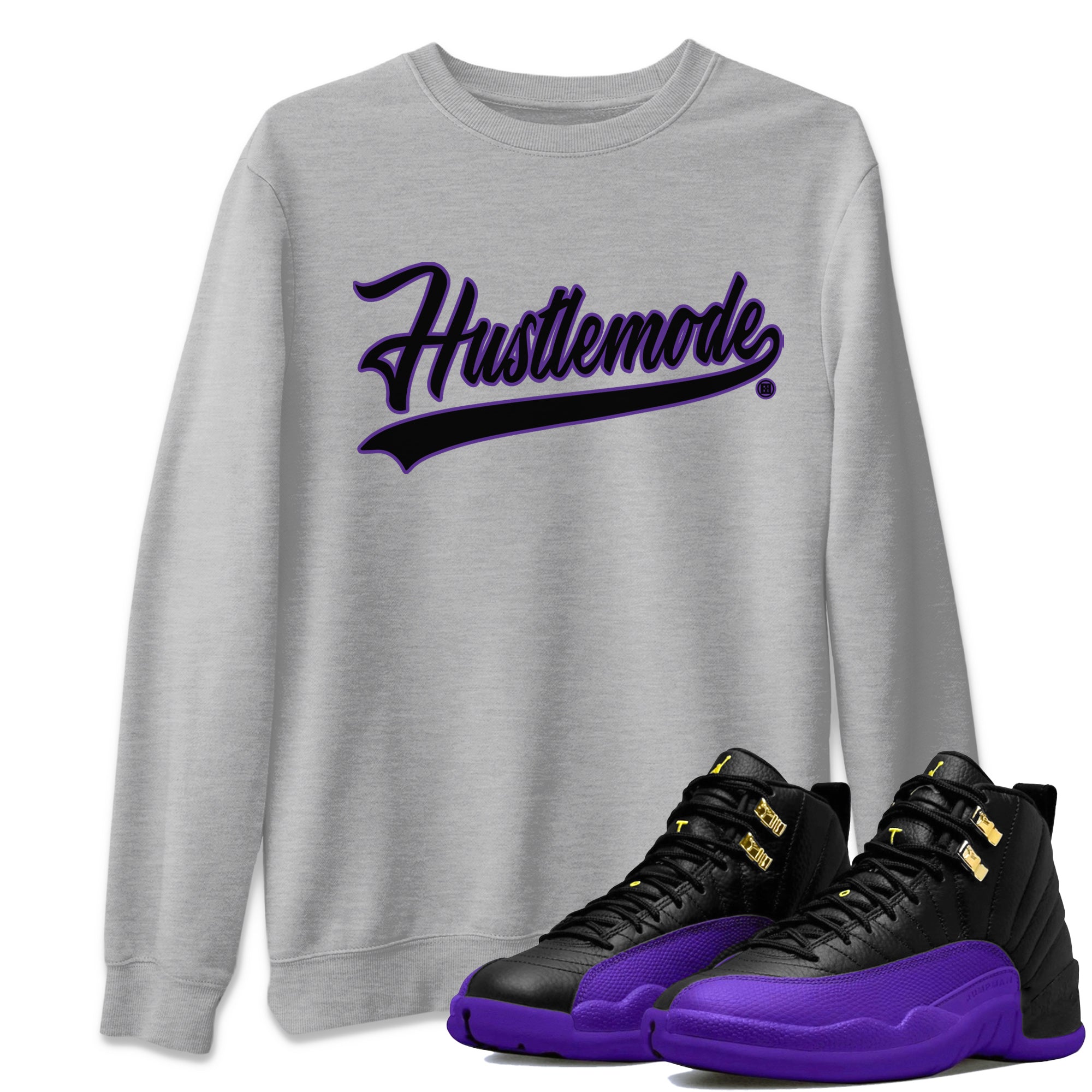 Hustle Mode Unisex Tops - Air Jordan 12 Field Purple