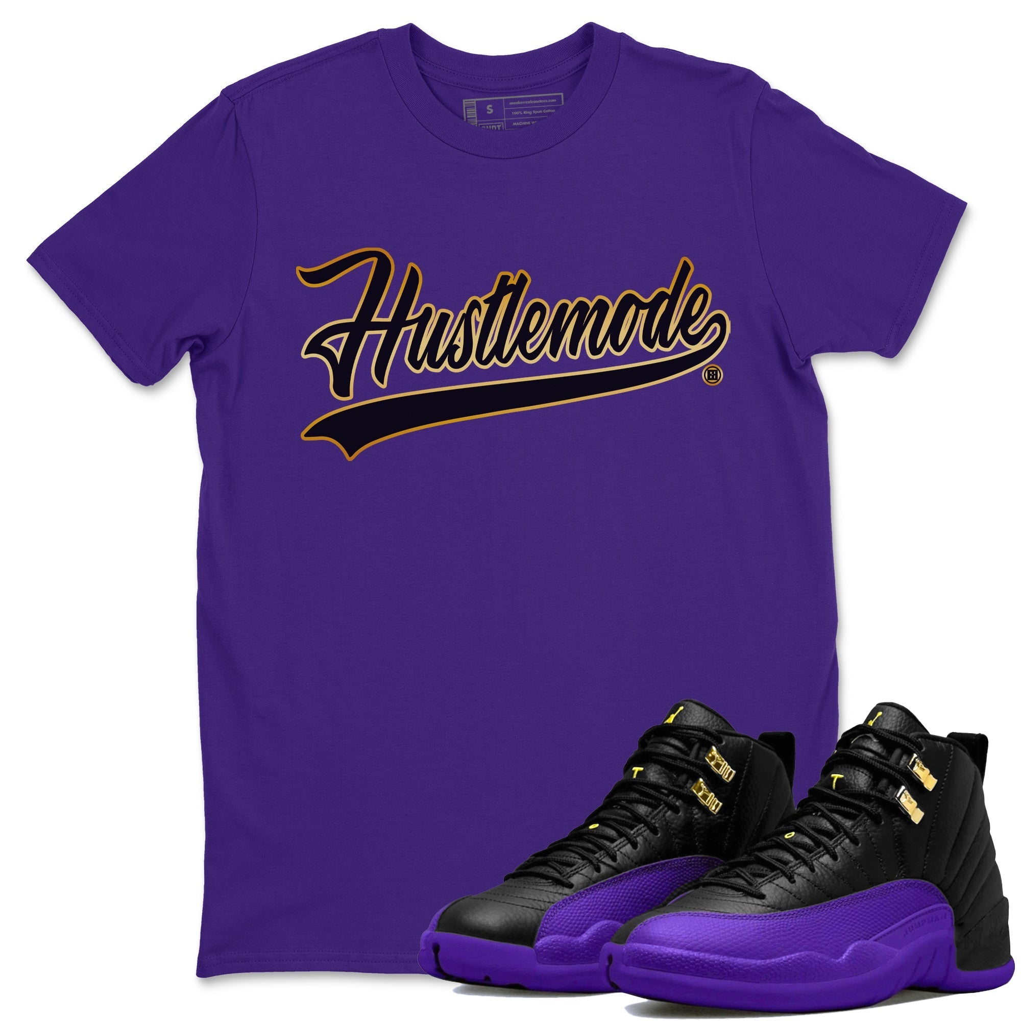 Hustle Mode Unisex Tops - Air Jordan 12 Field Purple