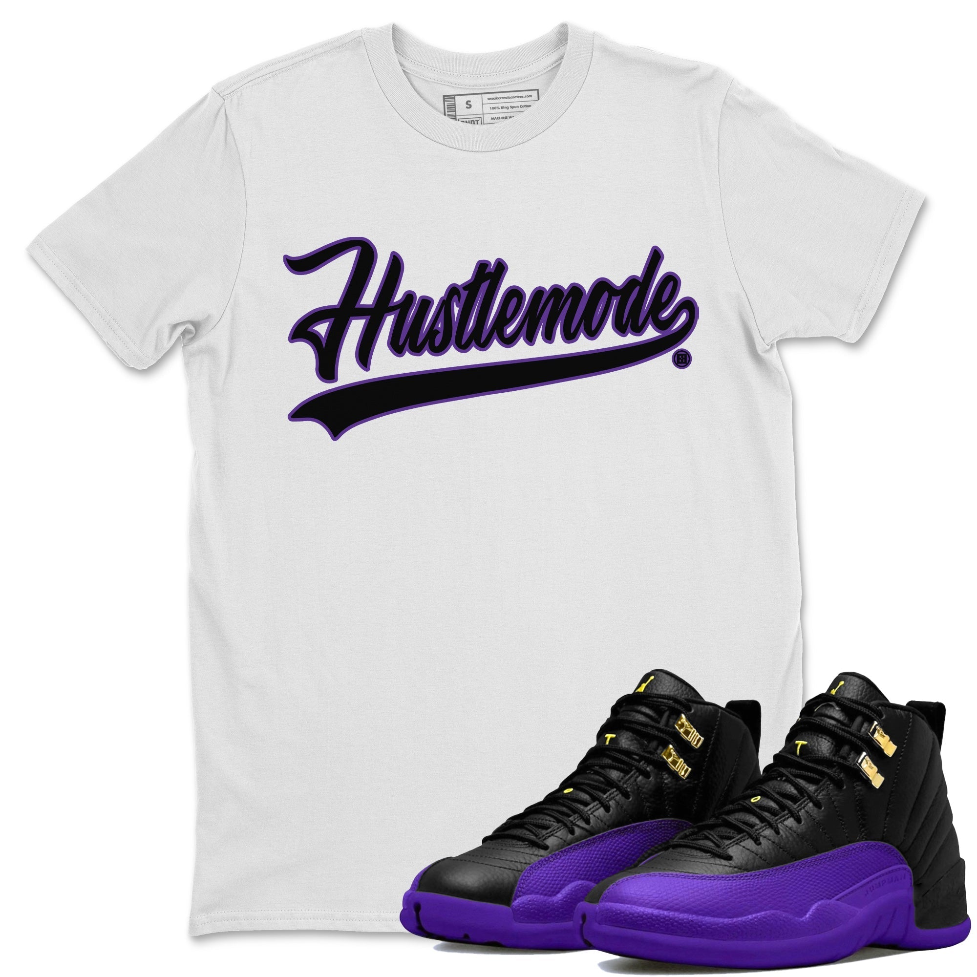Hustle Mode Unisex Tops - Air Jordan 12 Field Purple