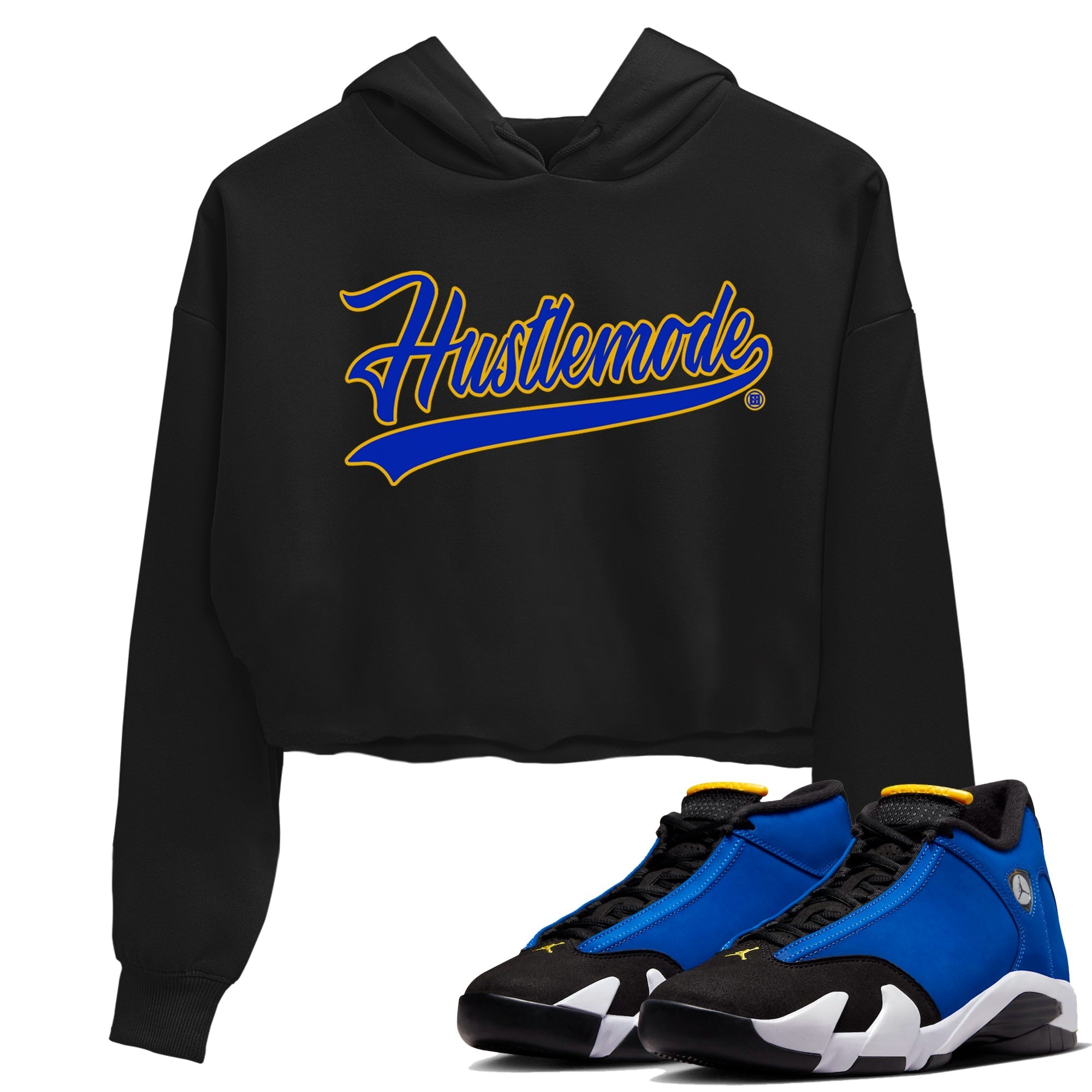 Hustle Mode Women's Tops - Air Jordan 14 Laney
