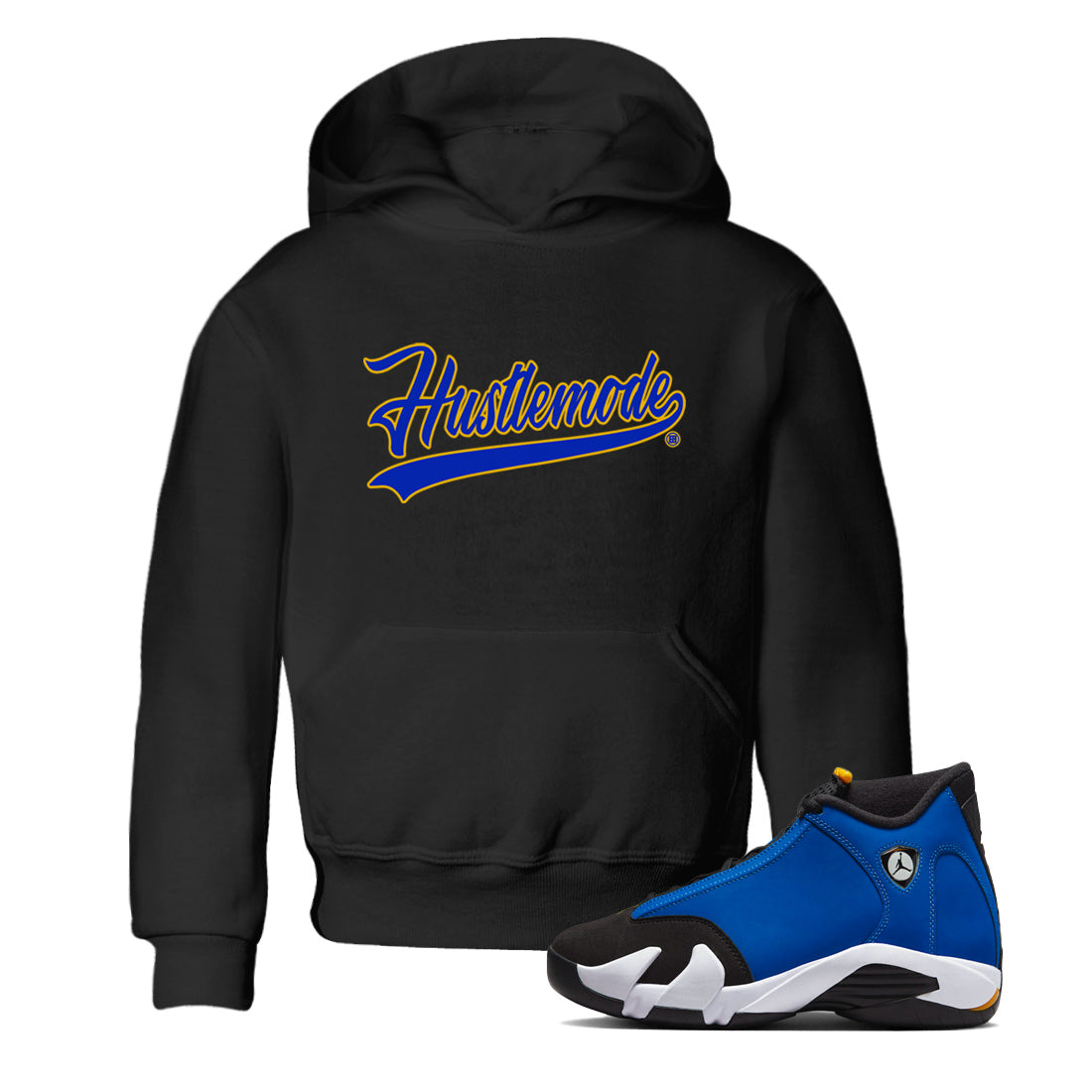 Hustle Mode Kids Tops - Air Jordan 14 Laney