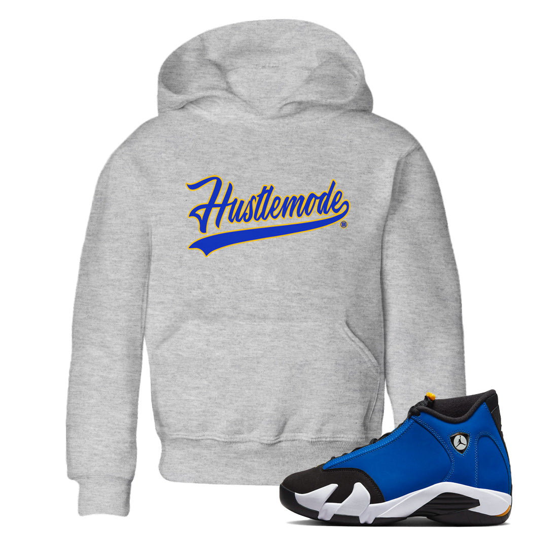 Hustle Mode Kids Tops - Air Jordan 14 Laney