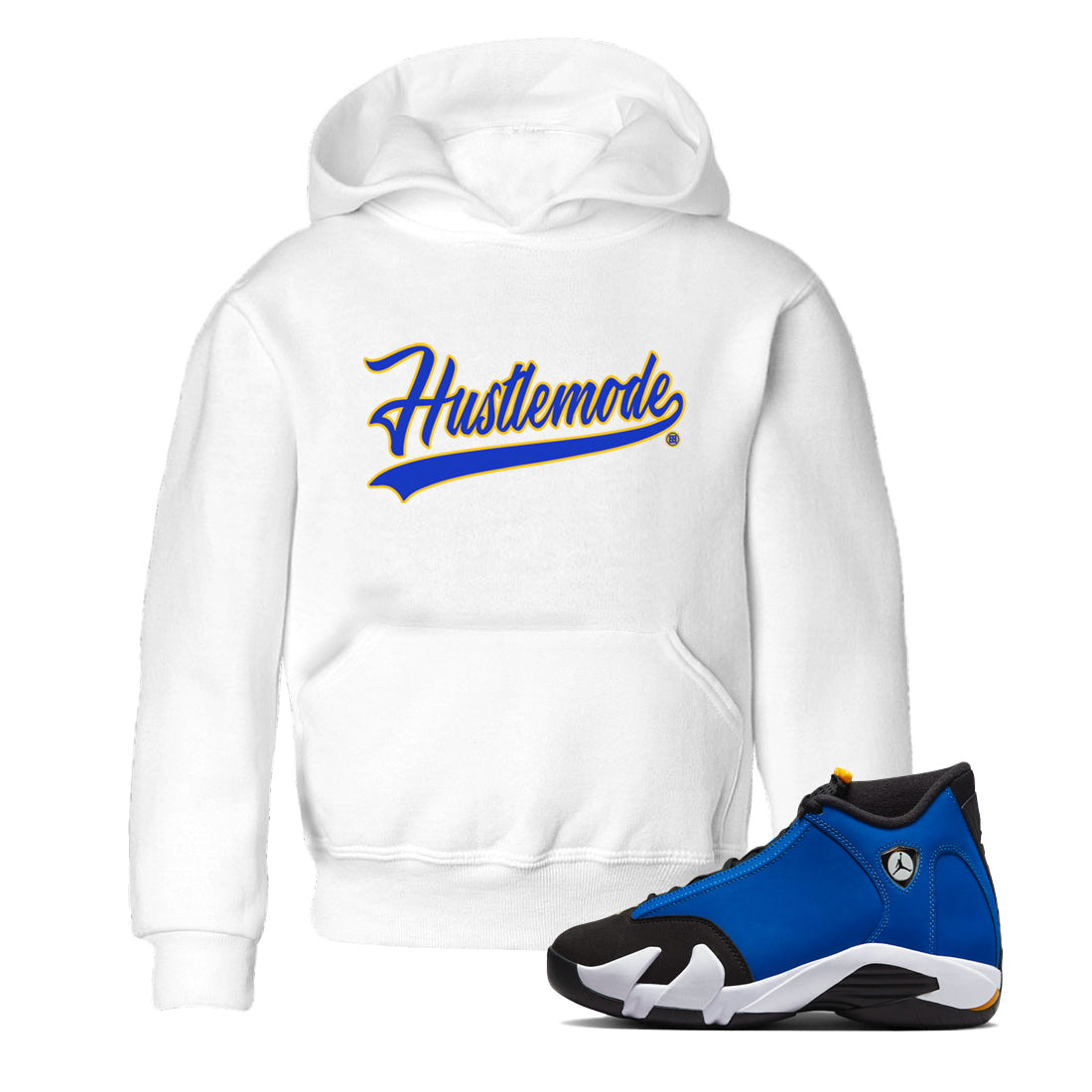 Hustle Mode Kids Tops - Air Jordan 14 Laney