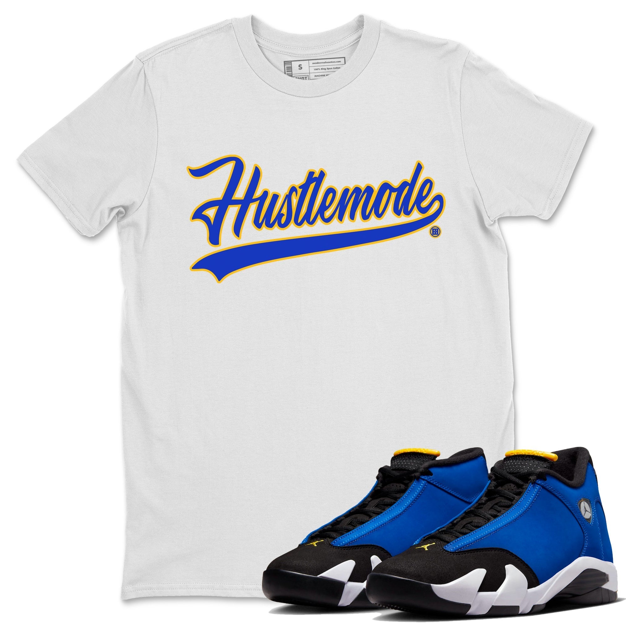 Hustle Mode Unisex Tops - Air Jordan 14 Laney