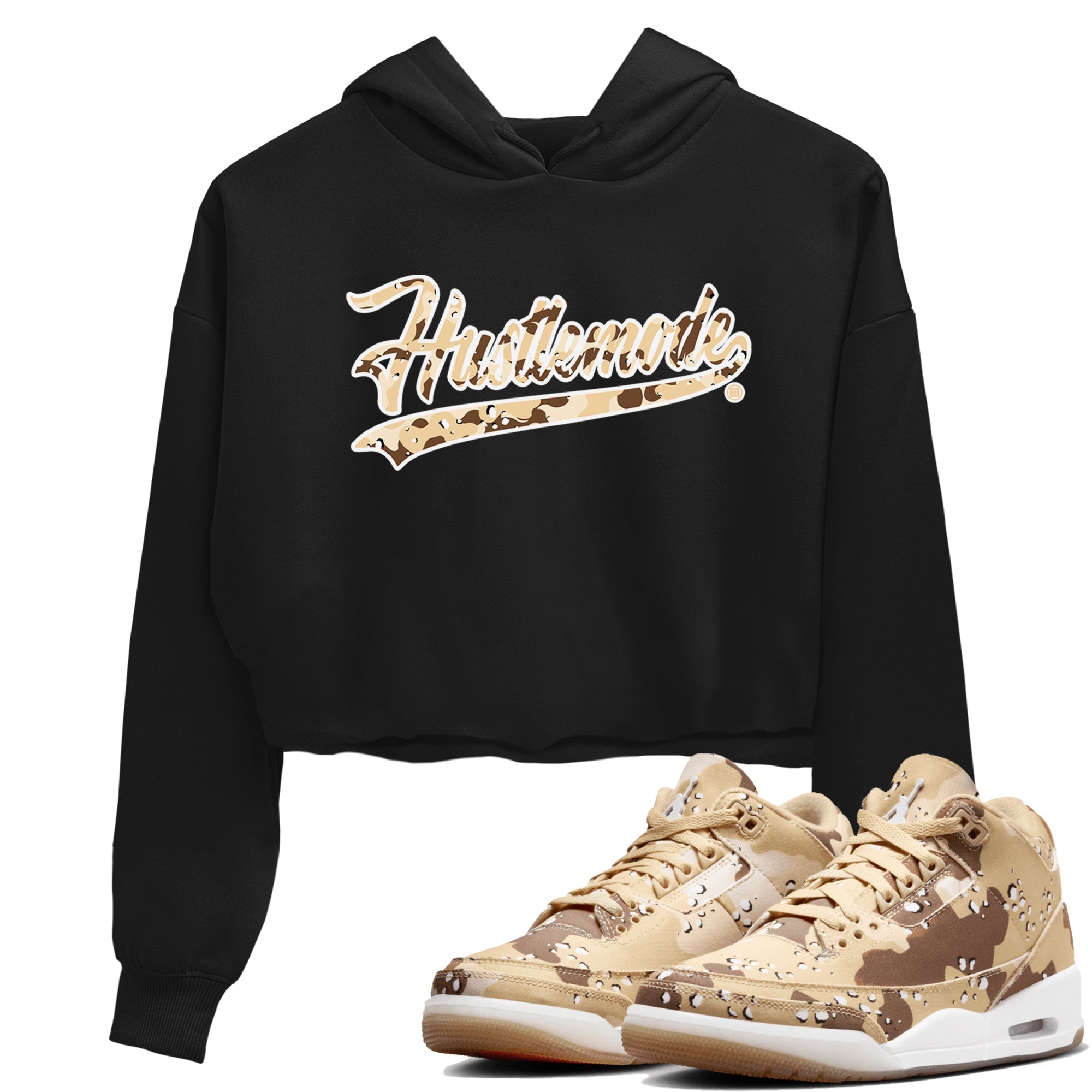 Hustle Mode snkmatch Women's Top - Air Jordan 3 Desert Camo