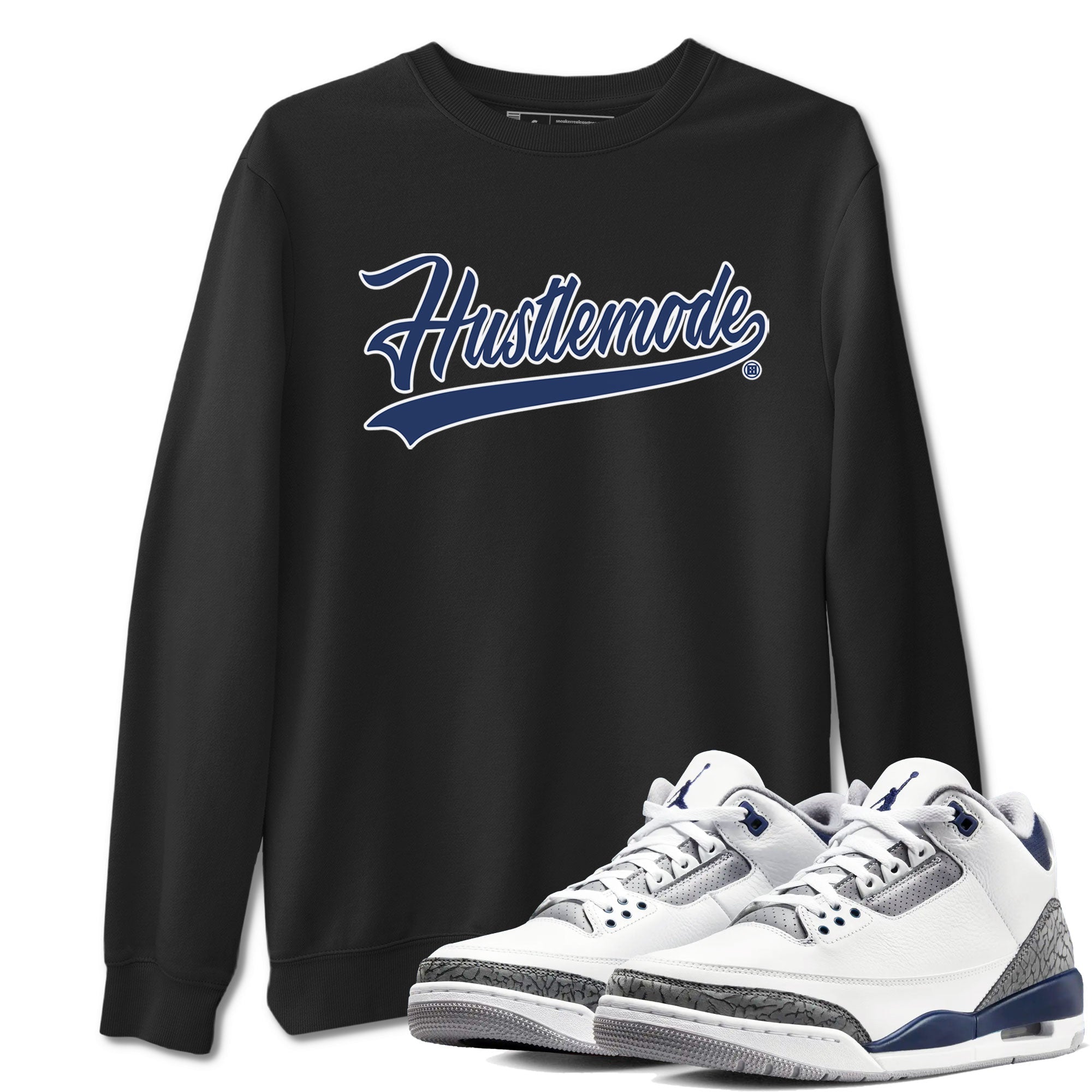 Hustle Mode snkmatch Tees - Air Jordan 3 Midnight Navy 2023