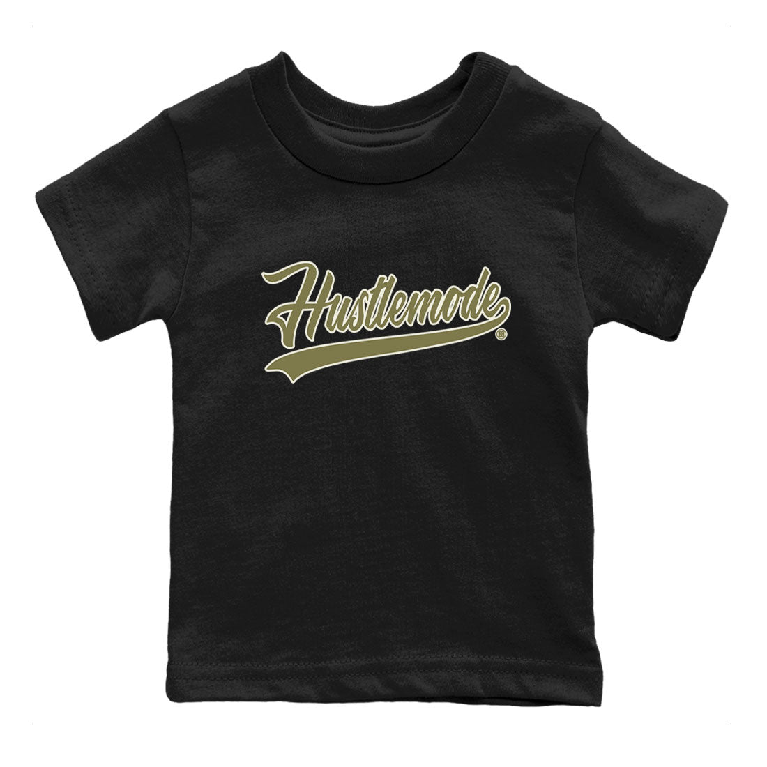 Hustle Mode snkmatch Tee Kids - Air Jordan 4 Medium Olive