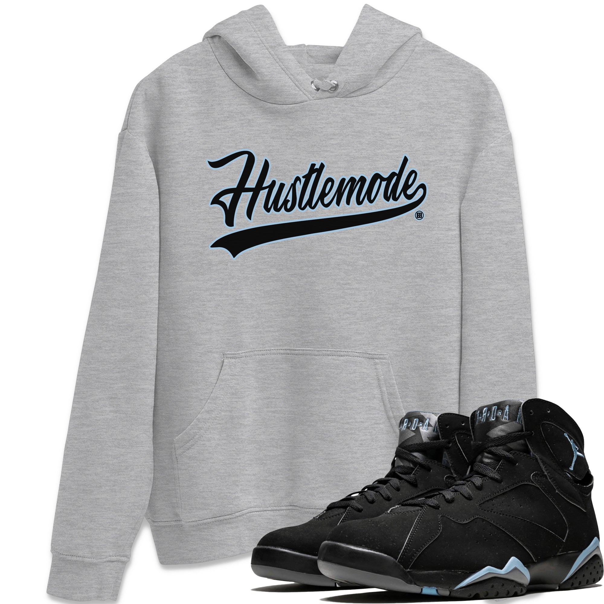 Hustle Mode Unisex Tops - Air Jordan 7 Chambray