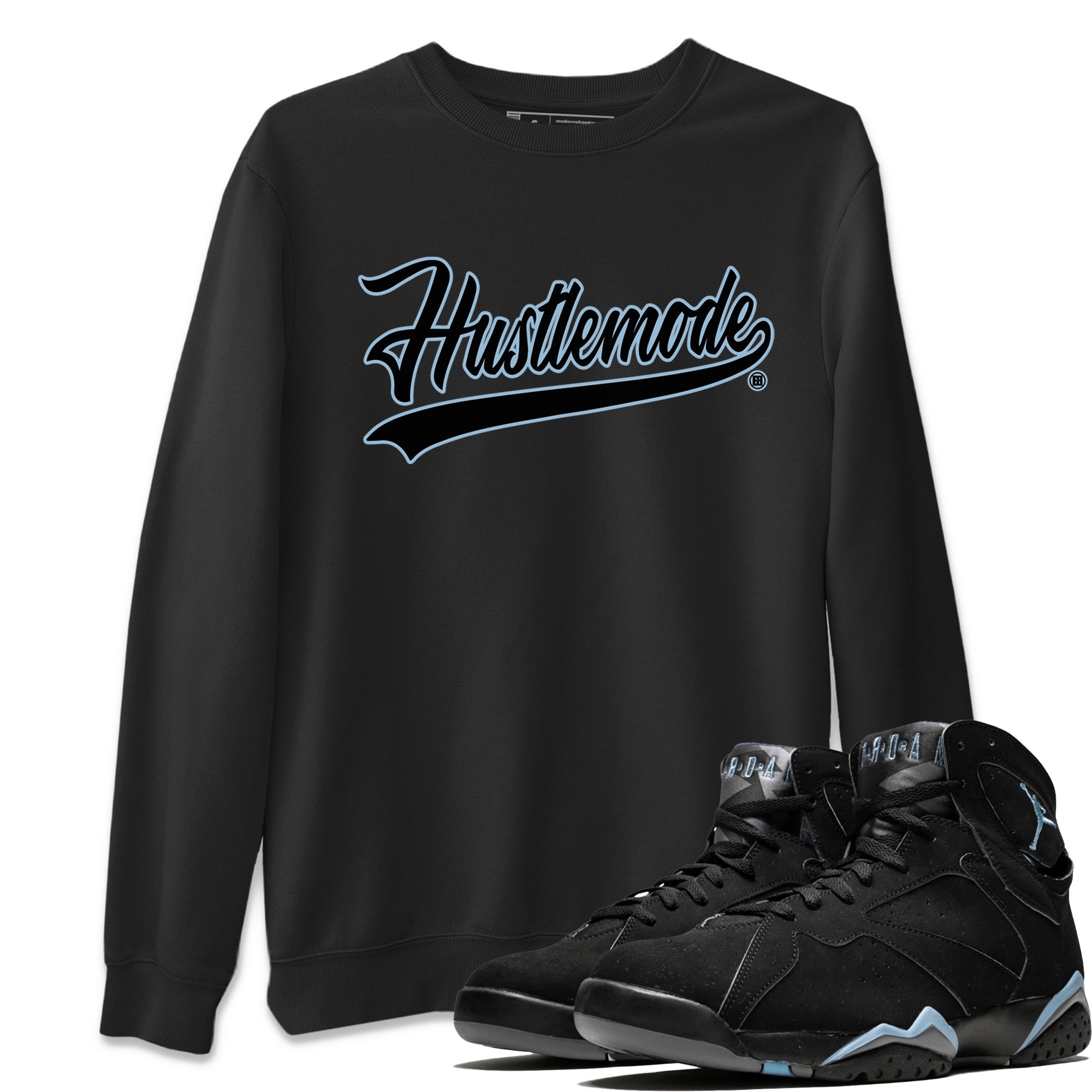 Hustle Mode Unisex Tops - Air Jordan 7 Chambray