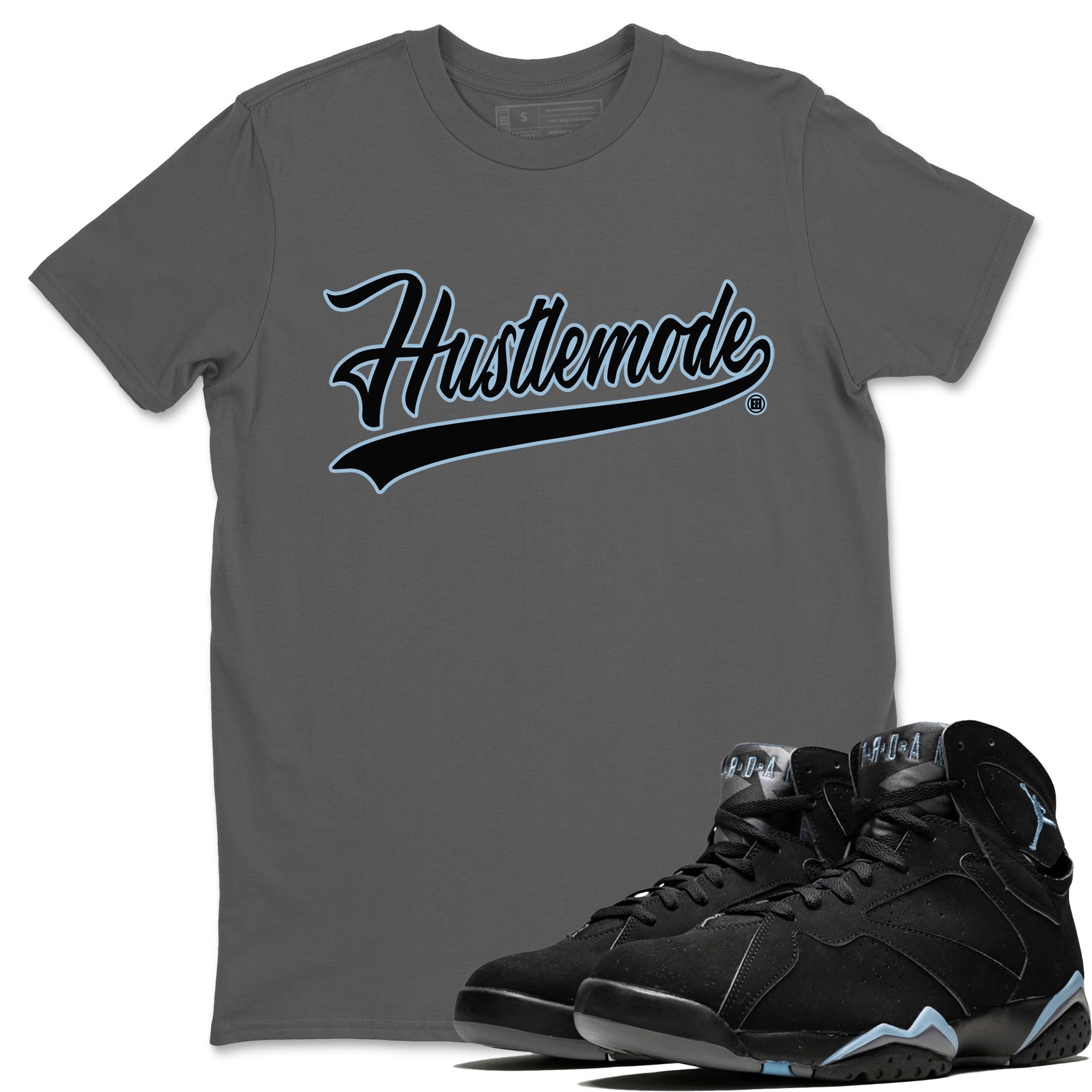 Hustle Mode Unisex Tops - Air Jordan 7 Chambray
