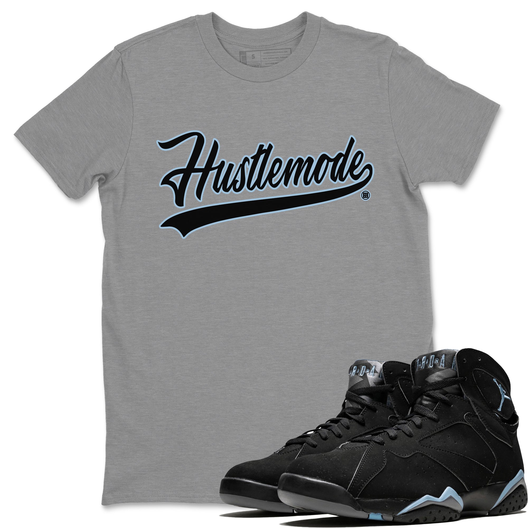 Hustle Mode Unisex Tops - Air Jordan 7 Chambray