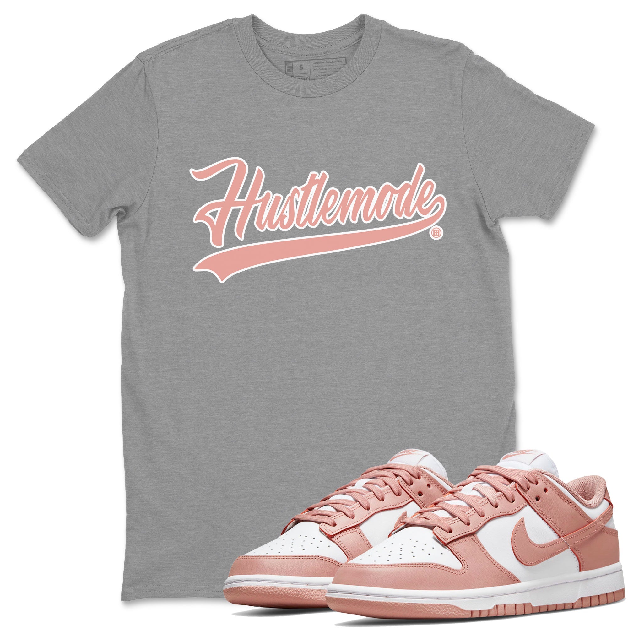 Hustle Mode snkmatch Tee - Dunk Rose Whisper