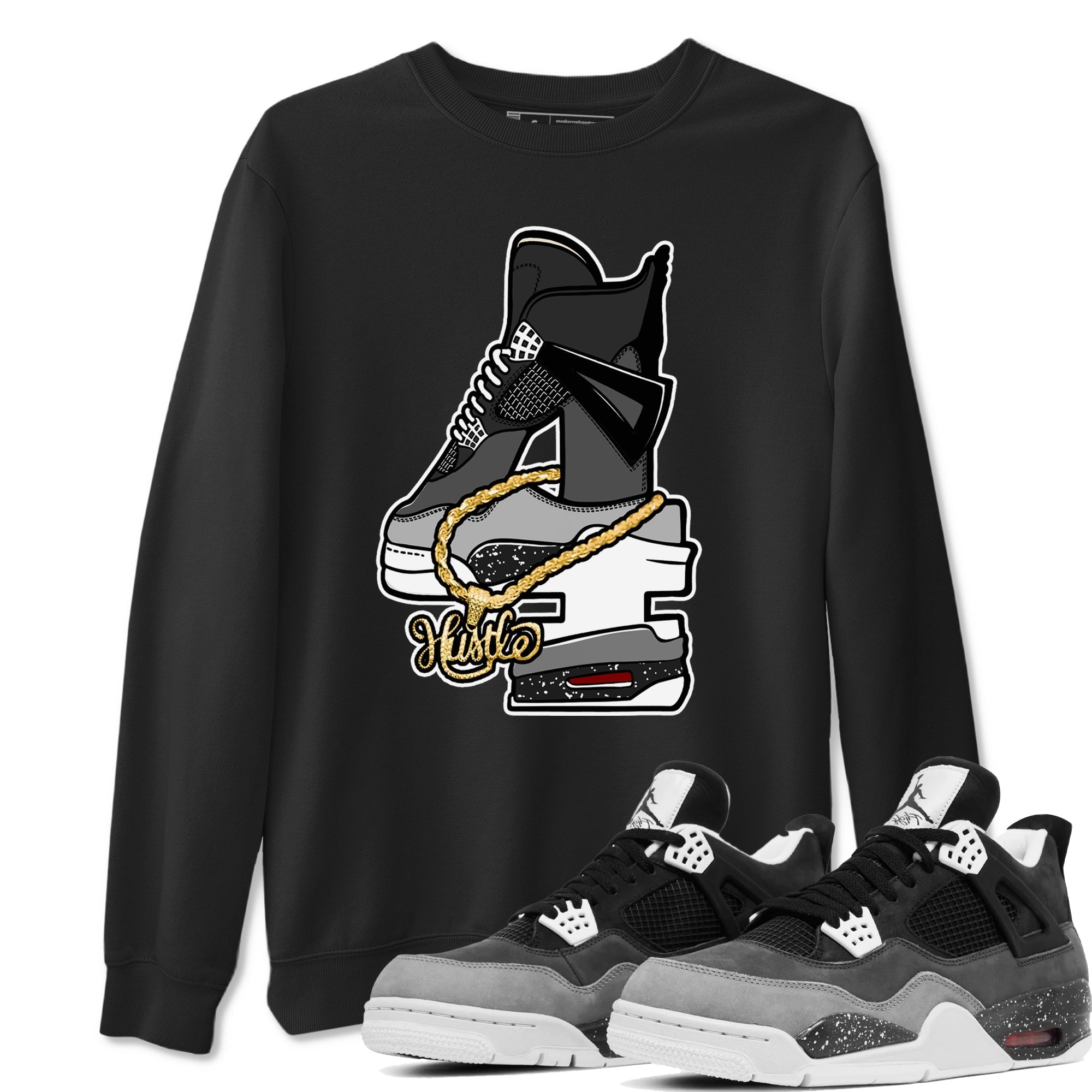Hustle Number 4 snkmatch Tees - Air Jordan 4 Fear