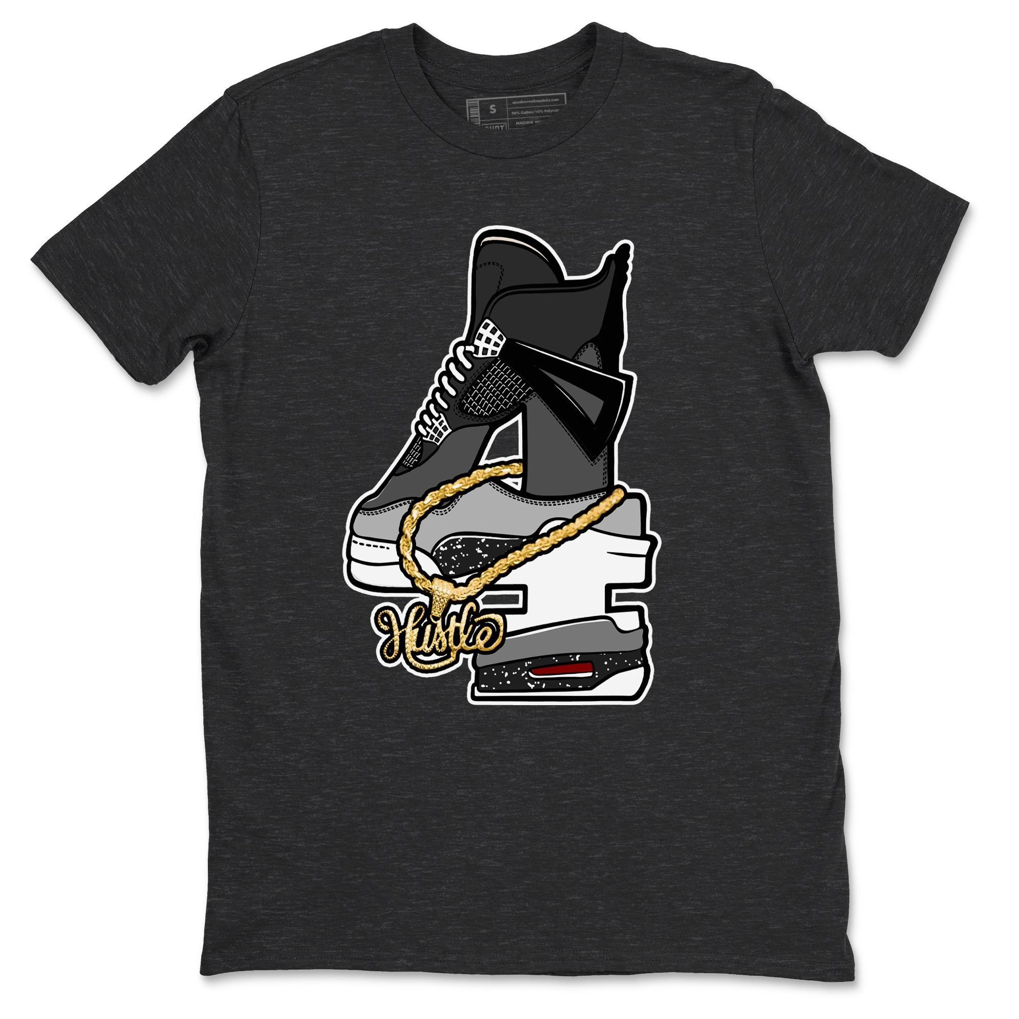 Hustle Number 4 snkmatch Tees - Air Jordan 4 Fear