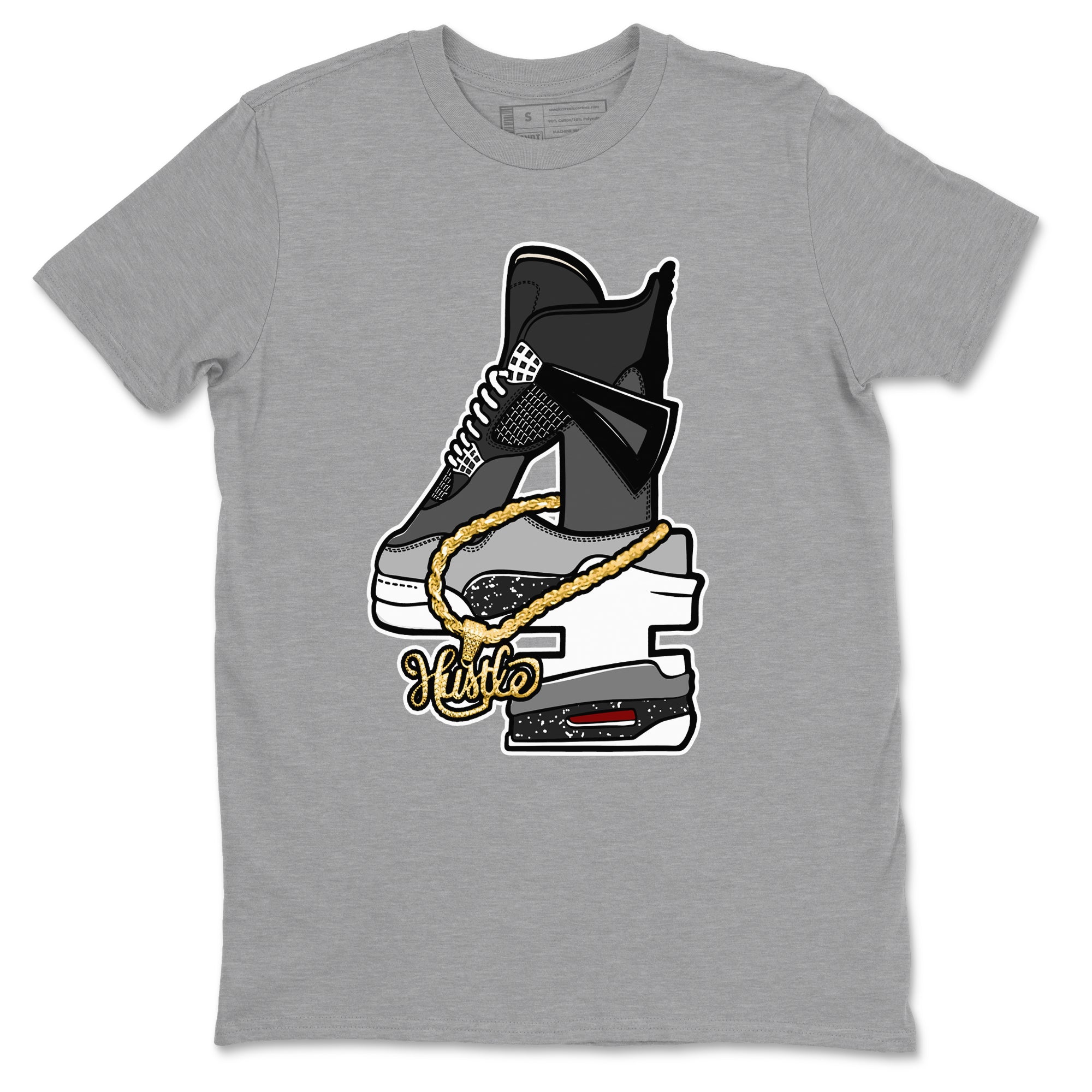 Hustle Number 4 snkmatch Tees - Air Jordan 4 Fear
