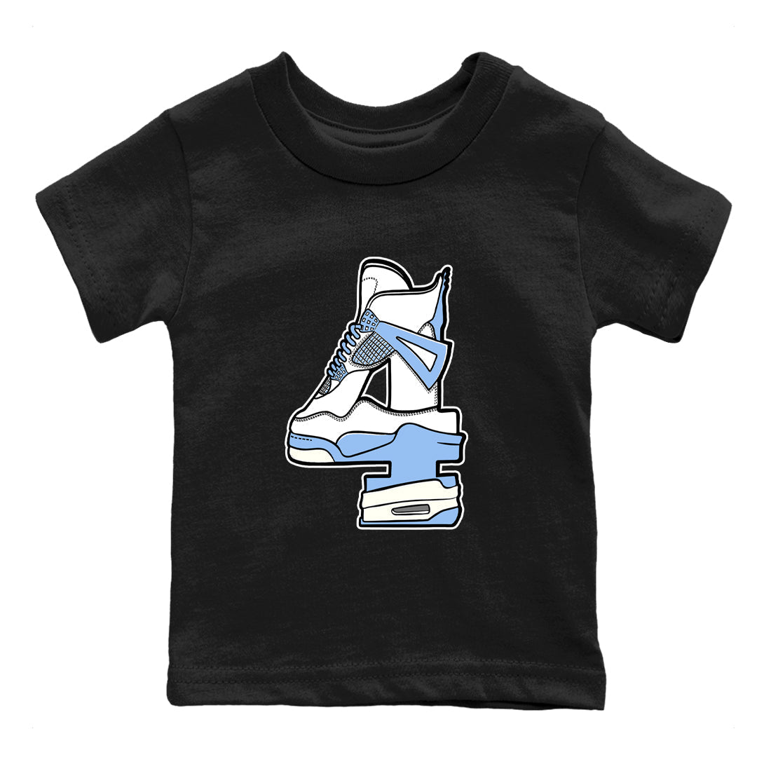Hustle Number 4 snkmatch Tees Kids - Air Jordan 4 Forget Me Not