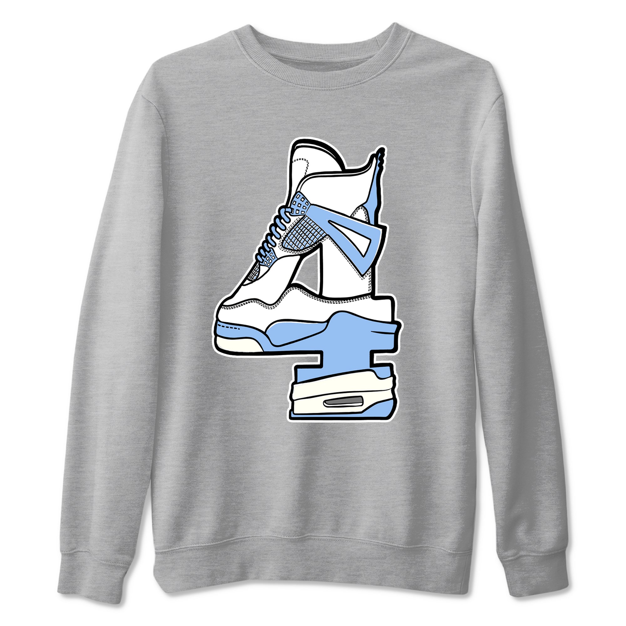 Hustle Number 4 snkmatch Tees - Air Jordan 4 Forget Me Not