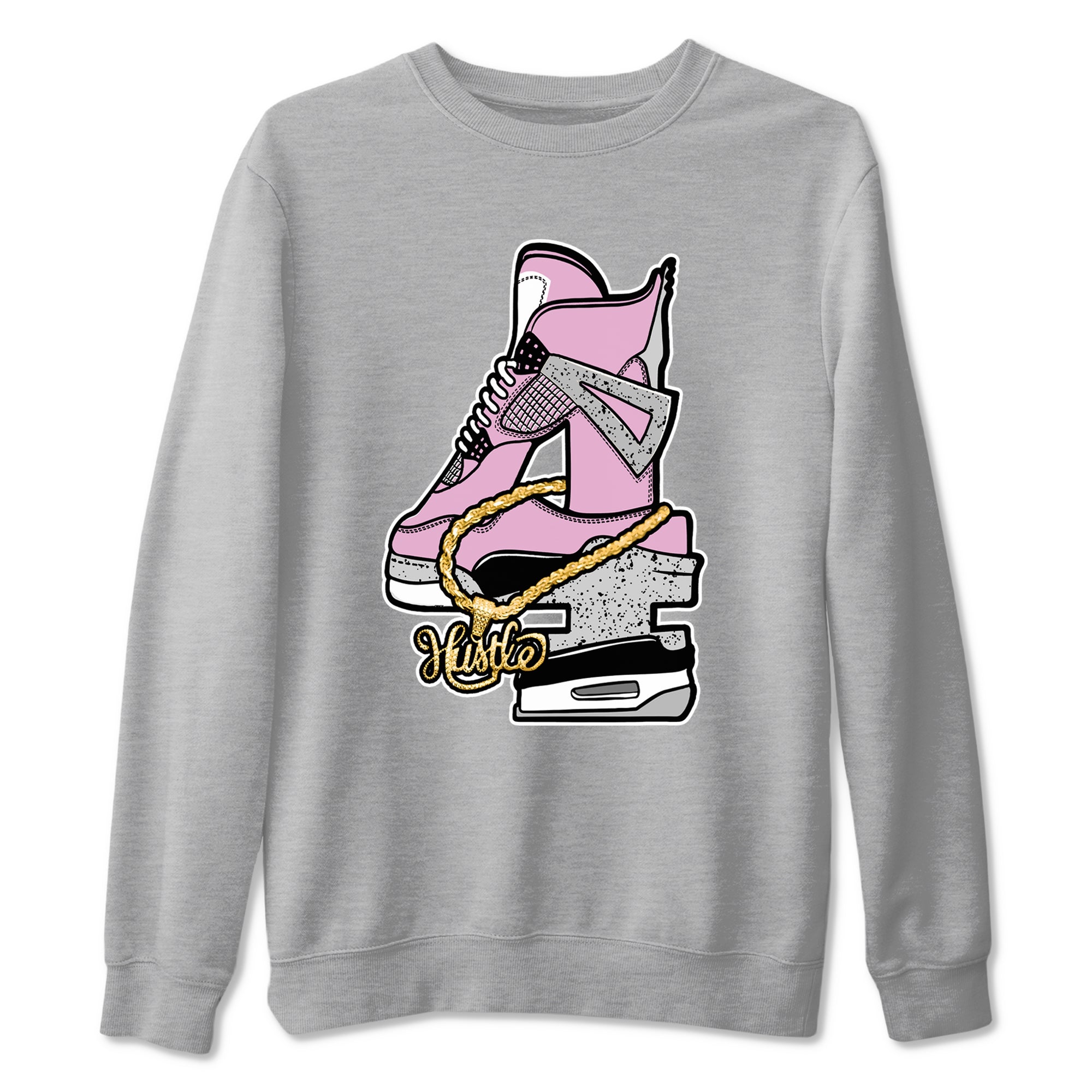 Hustle Number 4 snkmatch Tees - Air Jordan 4 Orchid