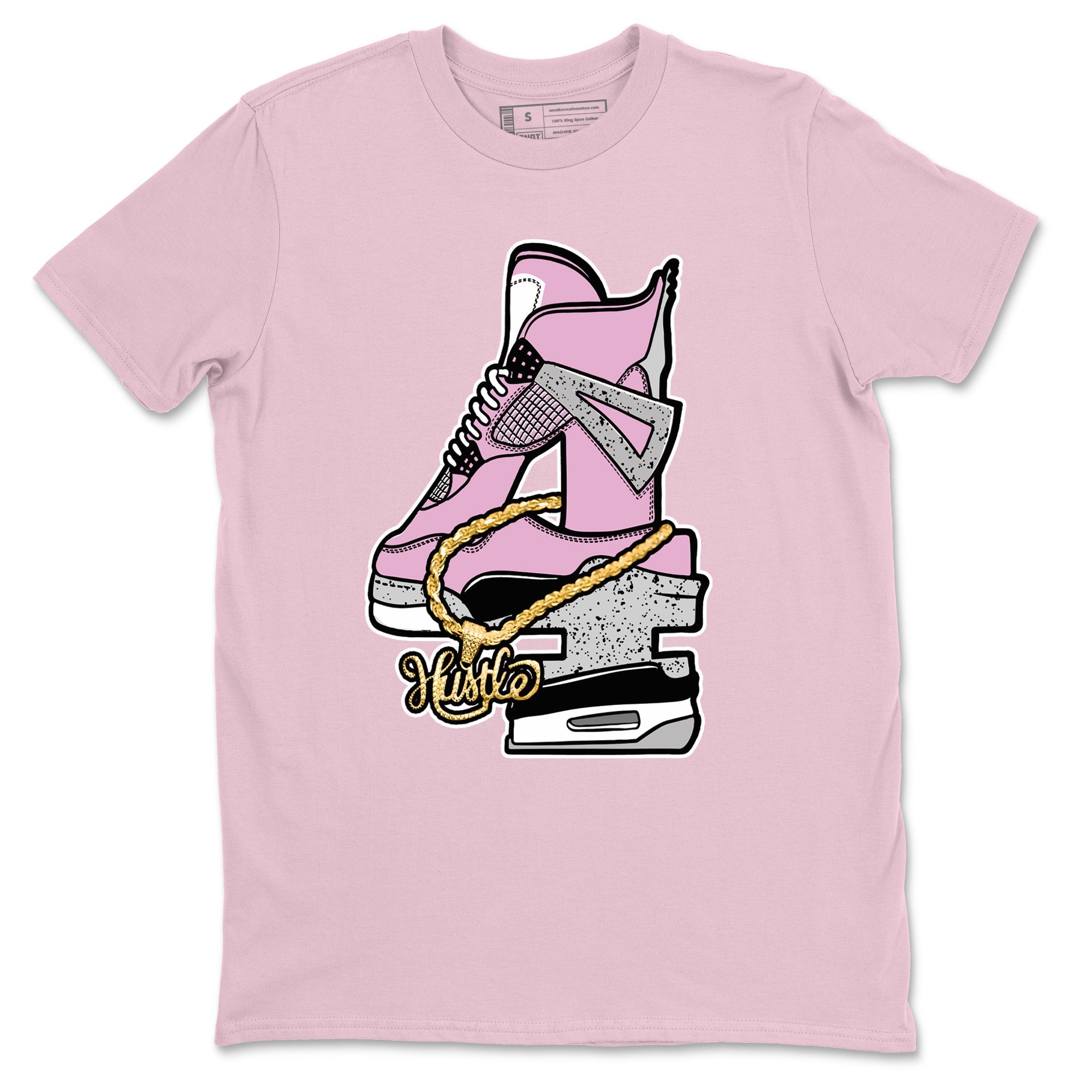 Hustle Number 4 snkmatch Tees - Air Jordan 4 Orchid