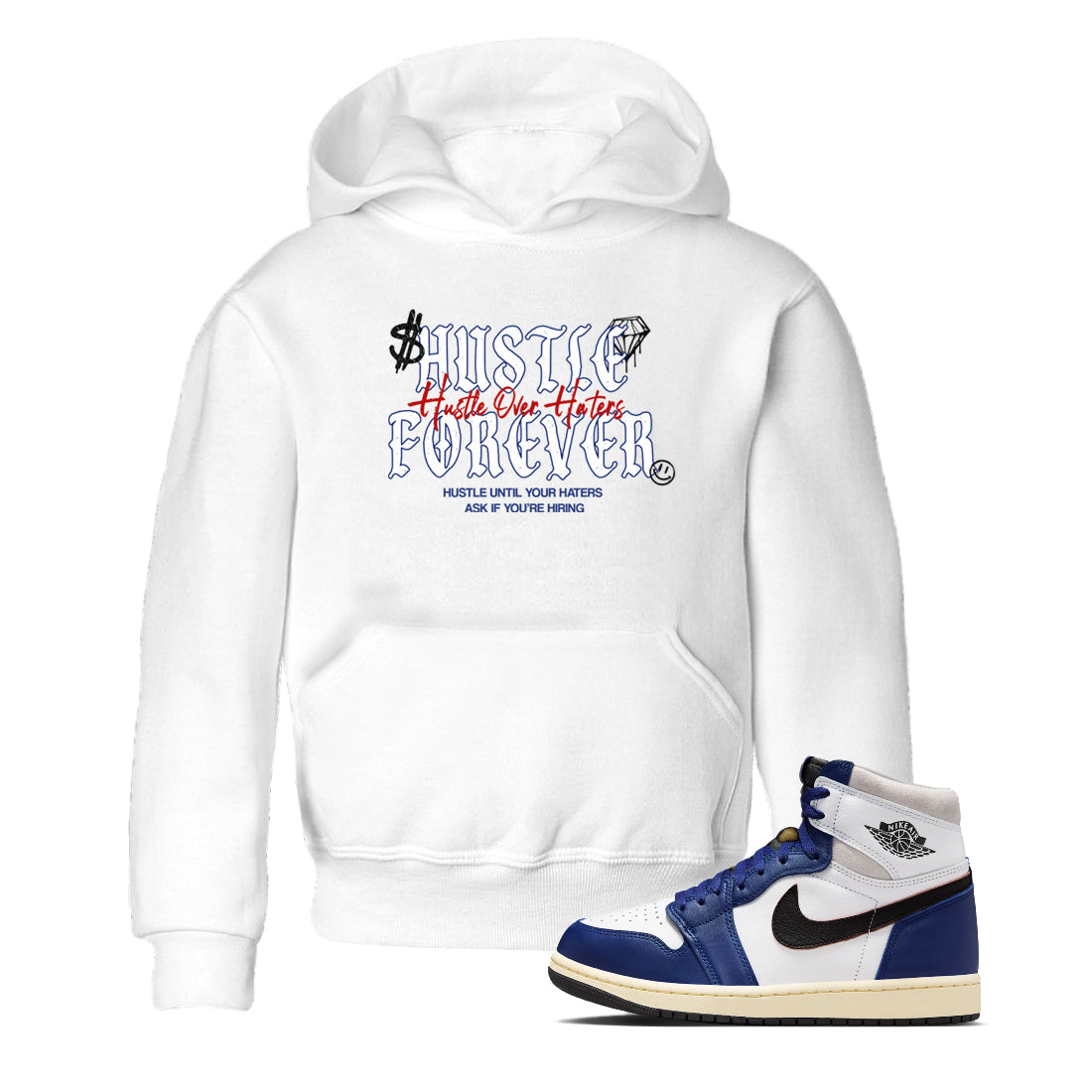 Hustle Over Haters snkmatch Tees Kids - Air Jordan 1 Rare Air