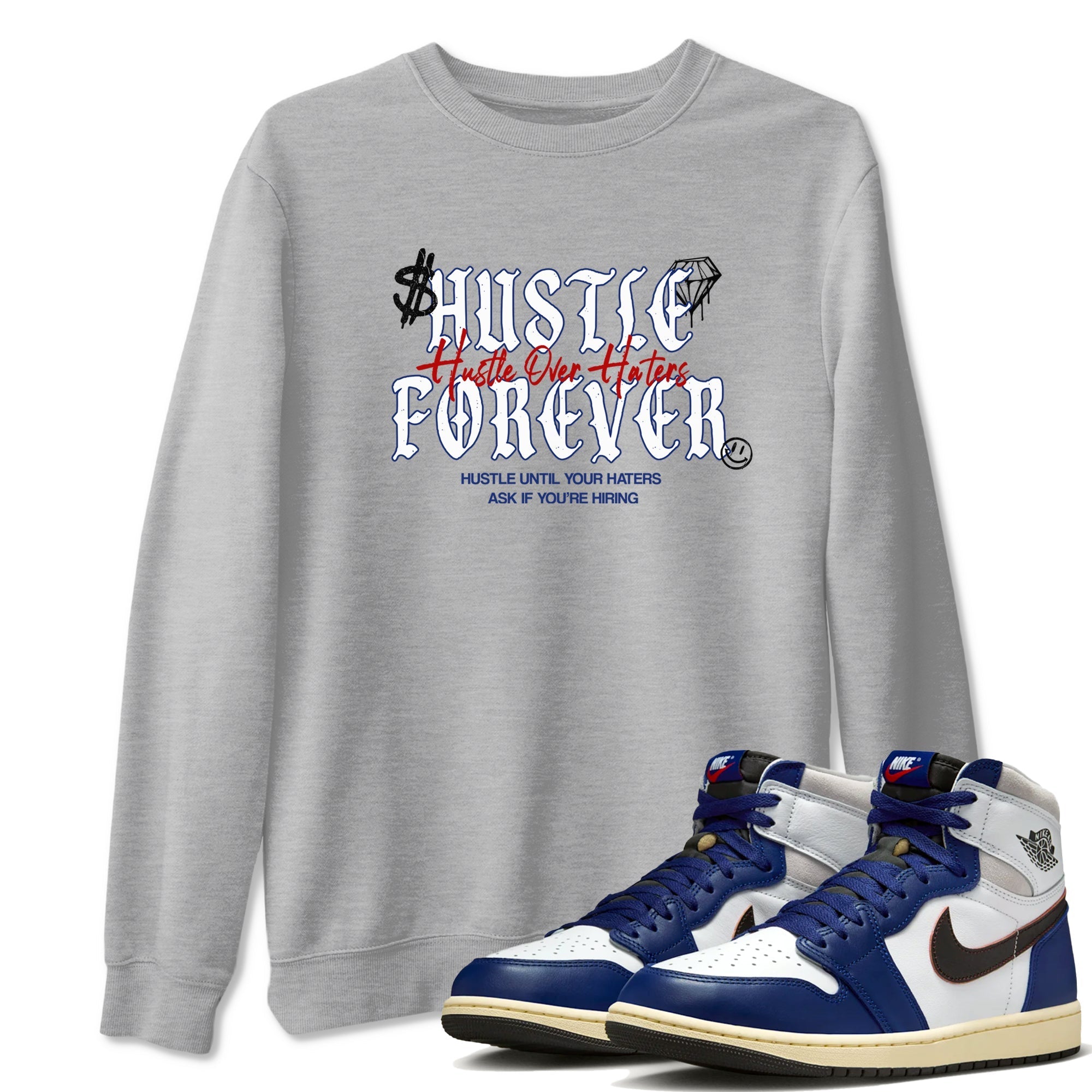 Hustle Over Haters snkmatch Tees - Air Jordan 1 Rare Air