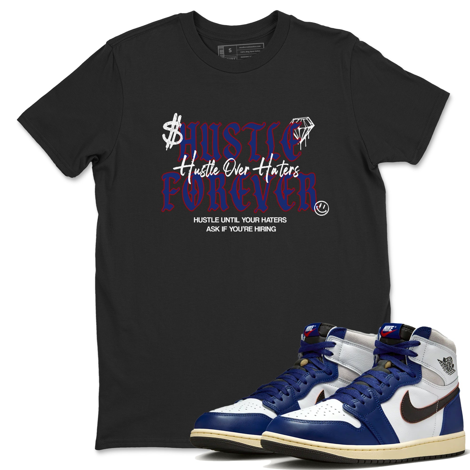 Hustle Over Haters snkmatch Tees - Air Jordan 1 Rare Air