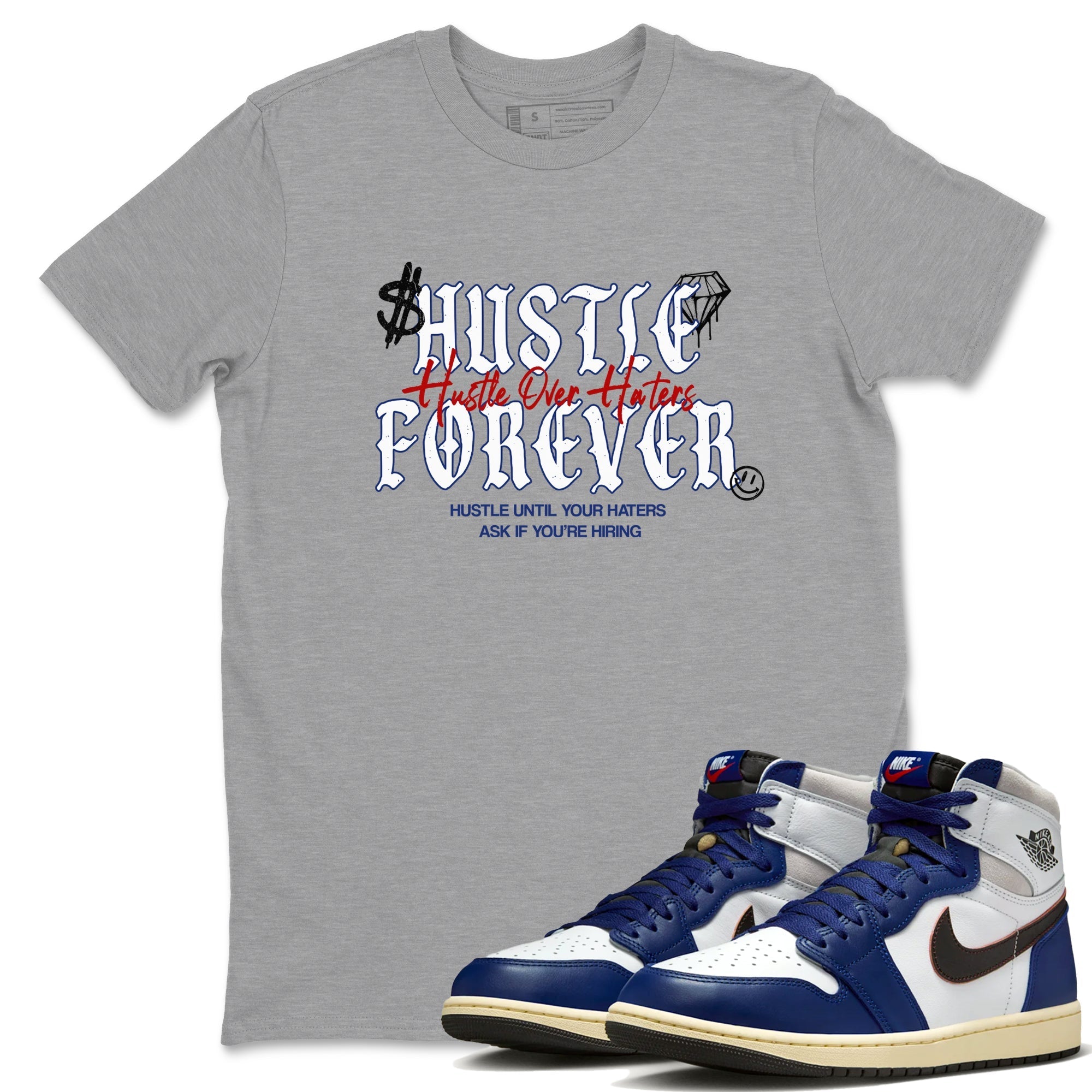 Hustle Over Haters snkmatch Tees - Air Jordan 1 Rare Air