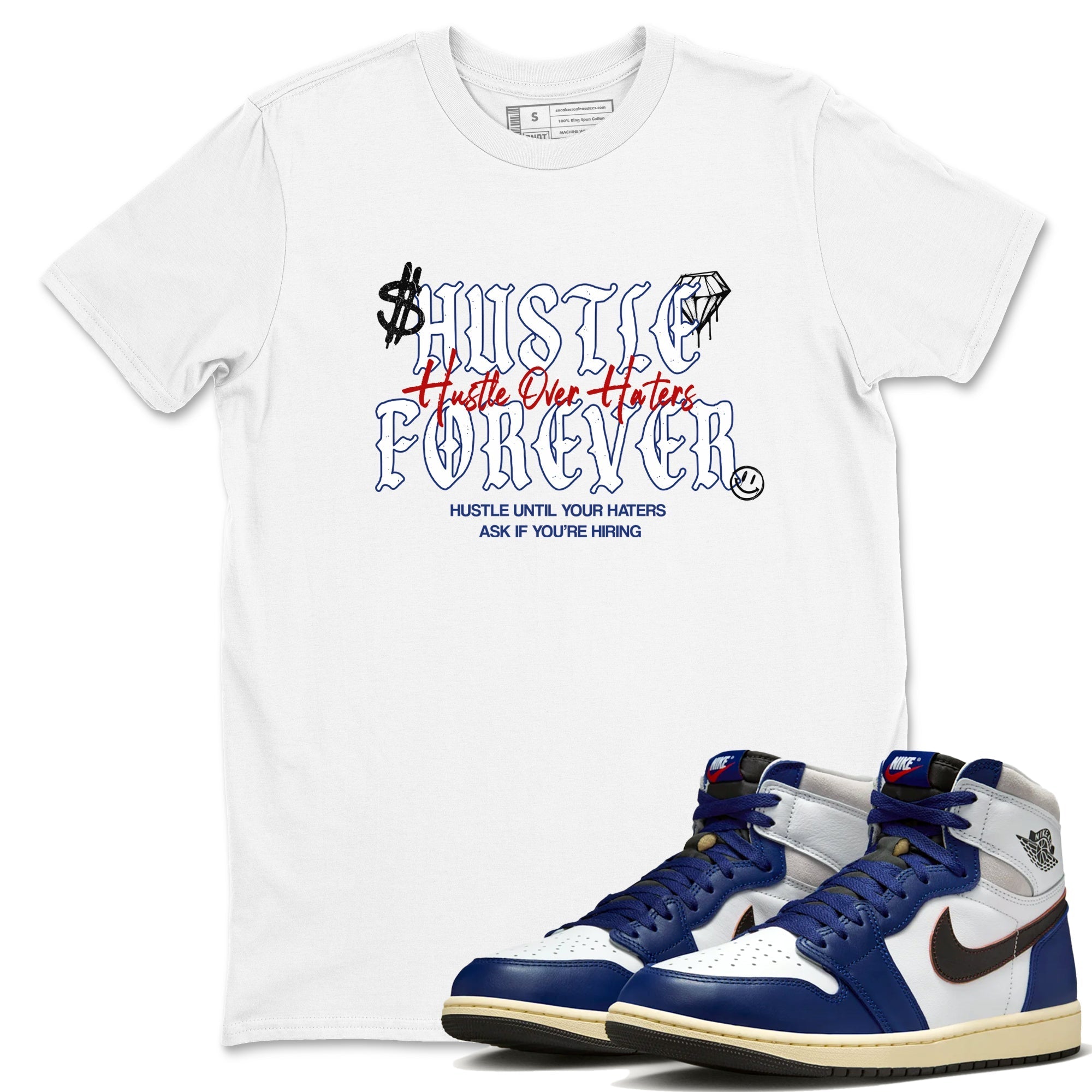 Hustle Over Haters snkmatch Tees - Air Jordan 1 Rare Air