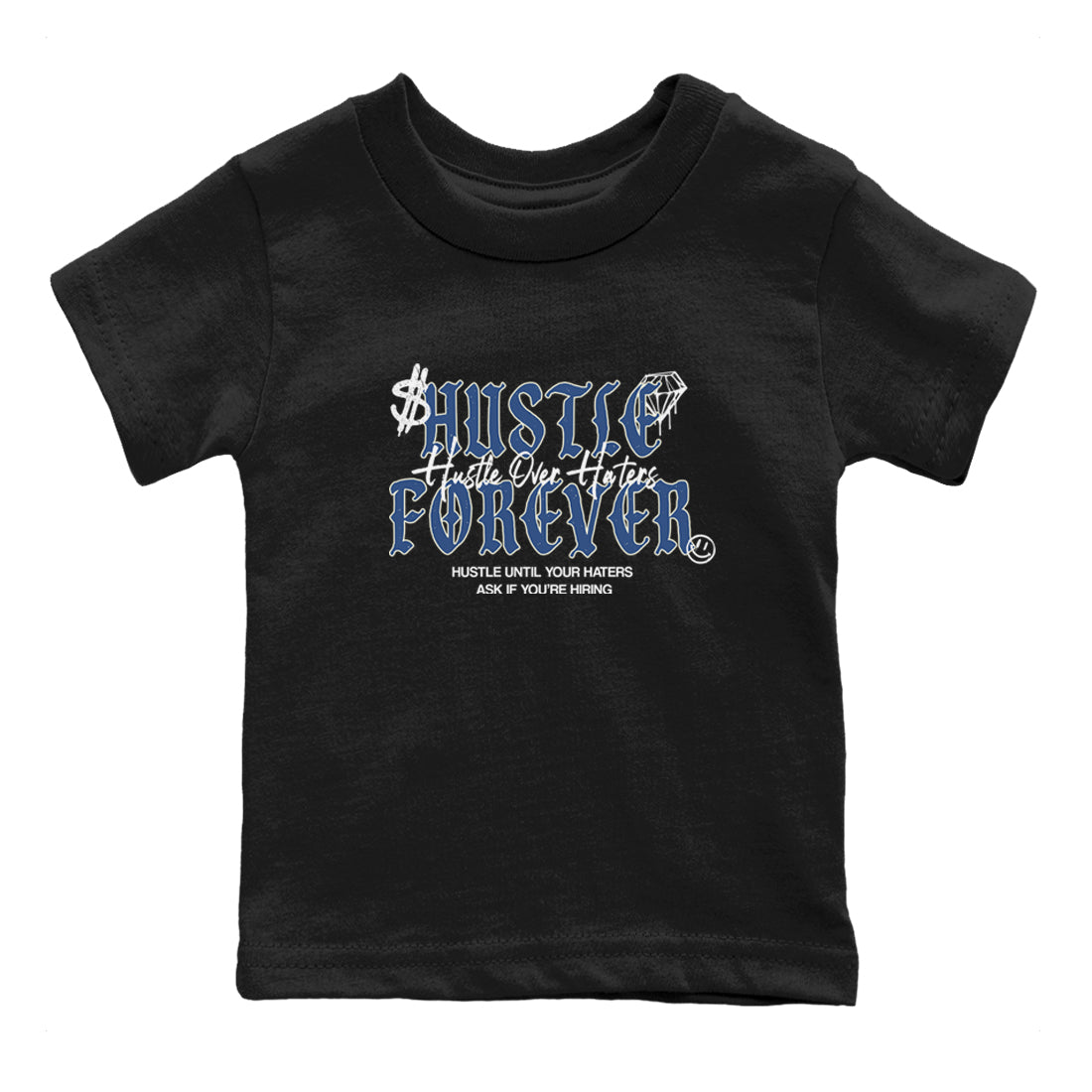 Hustle Over Haters snkmatch Tees Kids - Air Jordan 3 A Ma Maniere x Diffused Blue