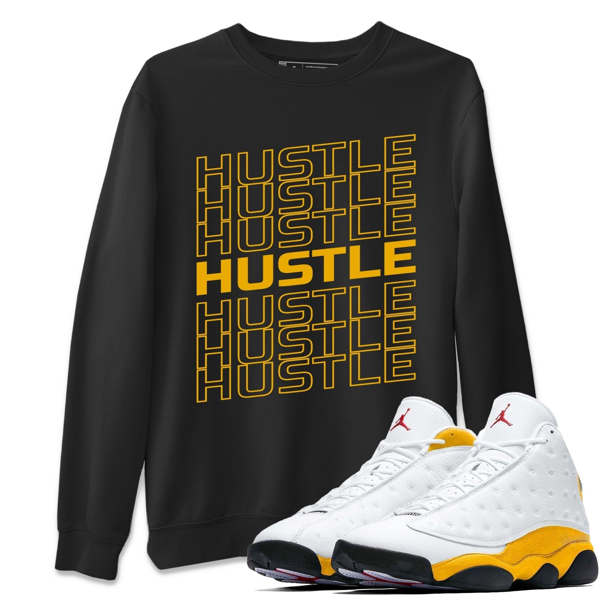 Hustle Typo Unisex Tops - Air Jordan 13 Del Sol