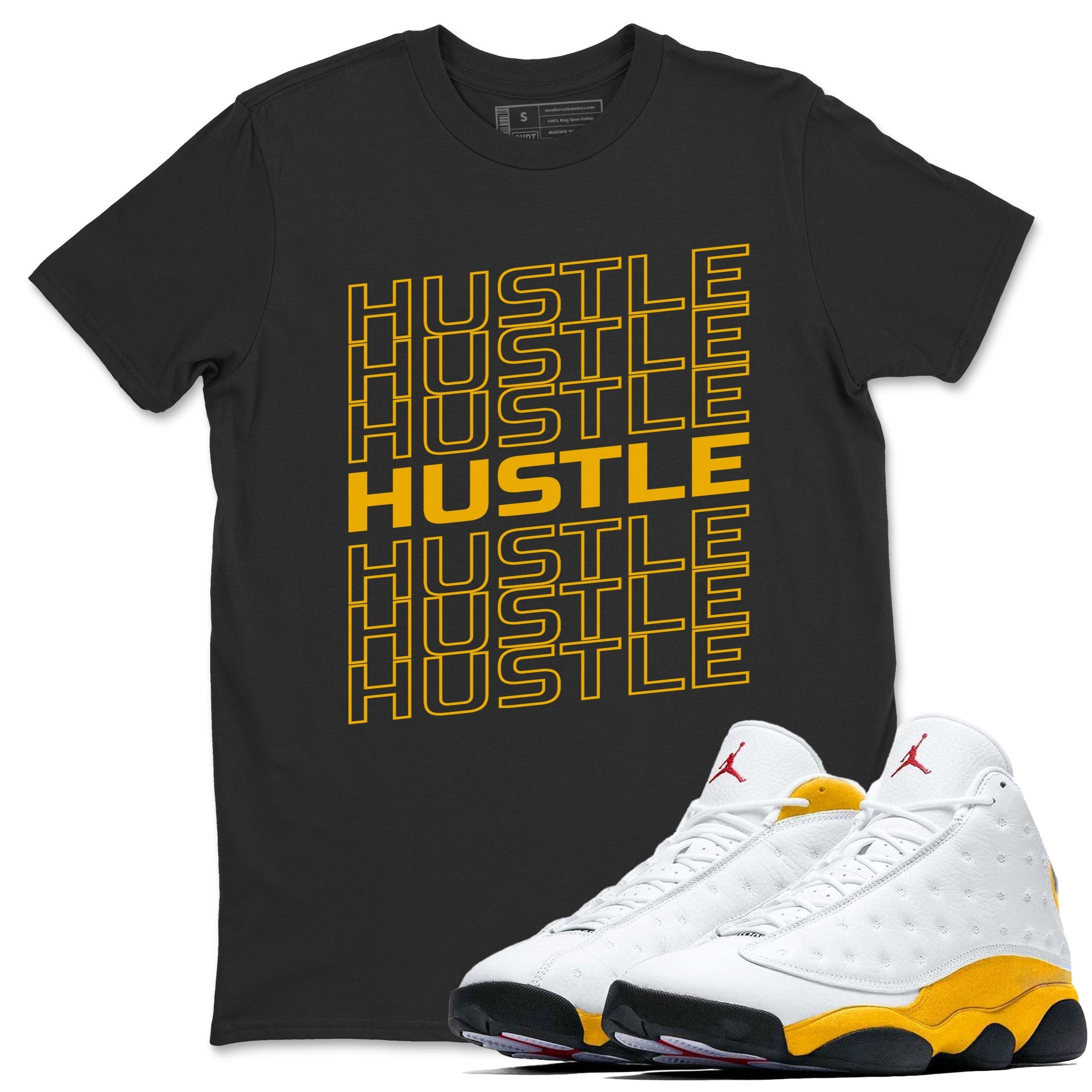 Hustle Typo Unisex Tops - Air Jordan 13 Del Sol