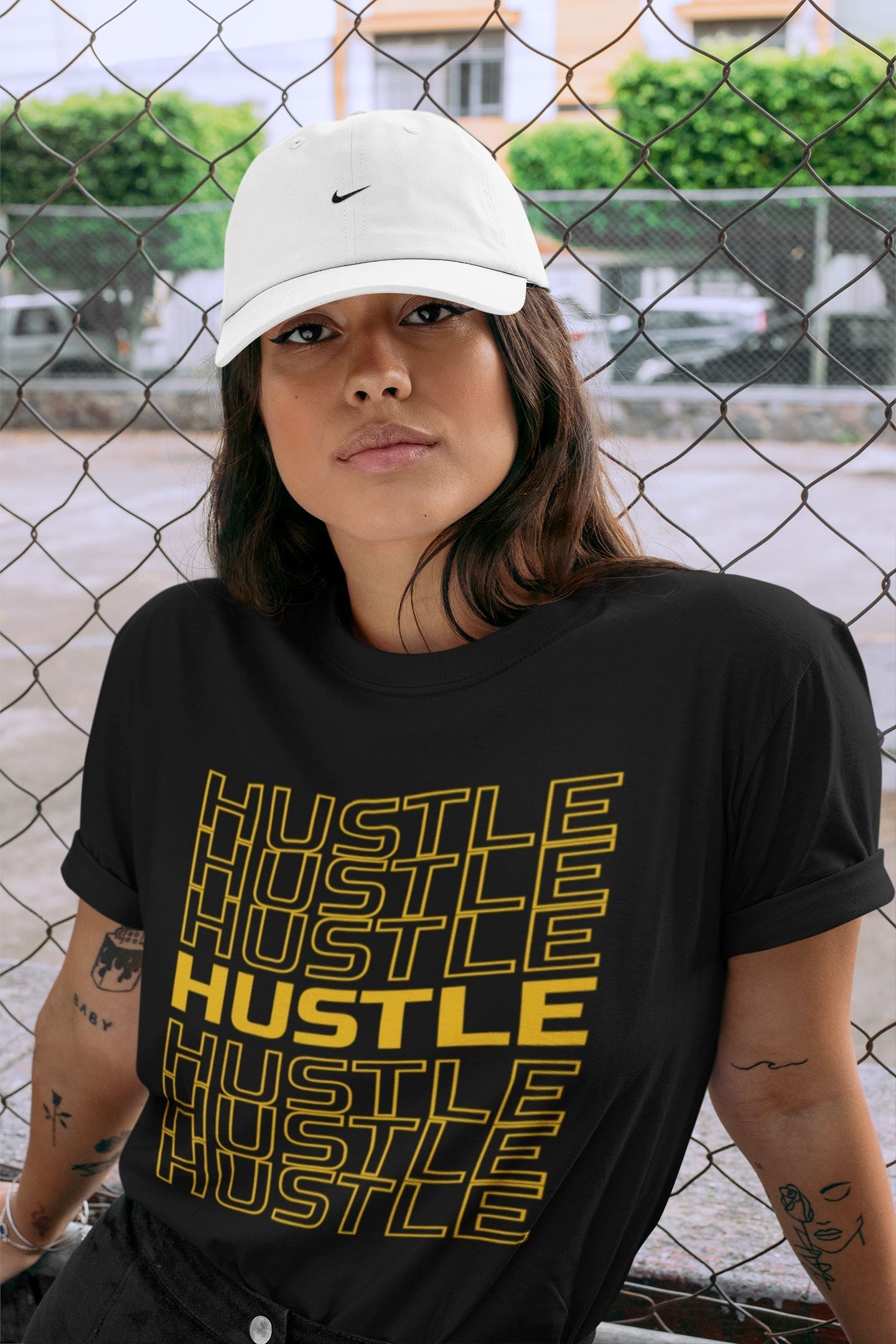Hustle Typo Unisex Tops - Air Jordan 13 Del Sol