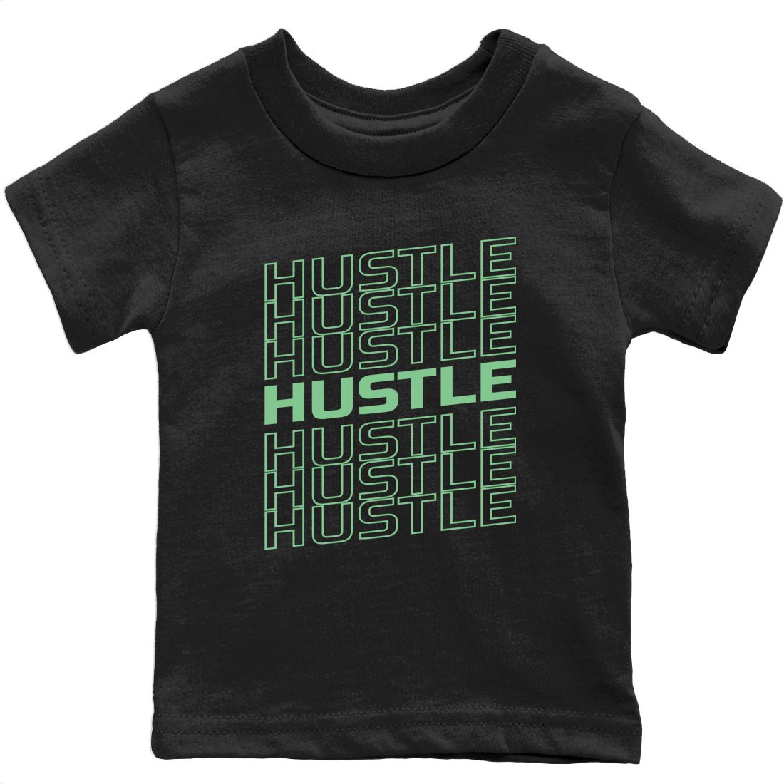 Hustle Typo Kids Tops - Air Jordan 6 Mint Foam
