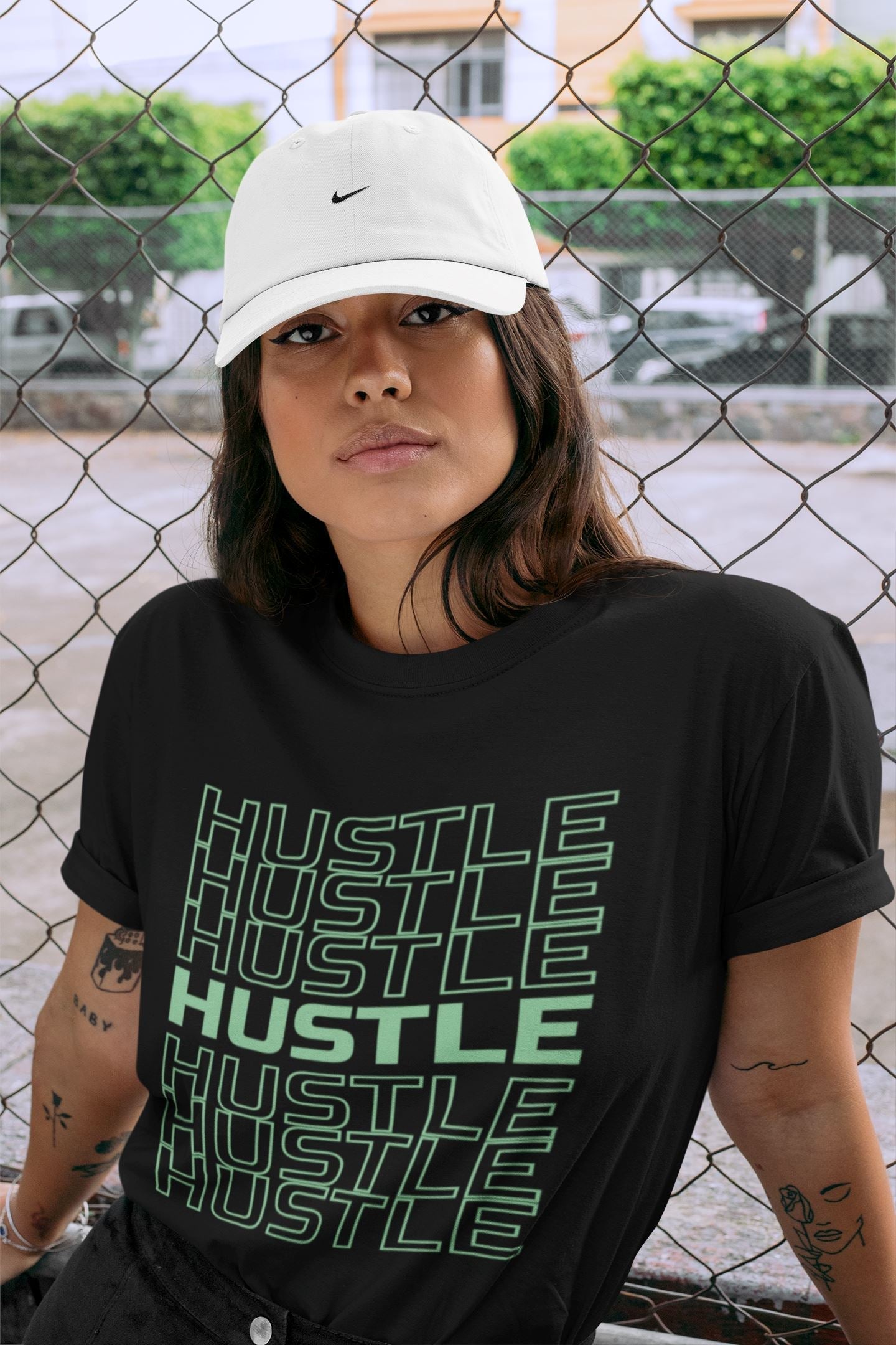 Hustle Typo Unisex Tops - Air Jordan 6 Mint Foam