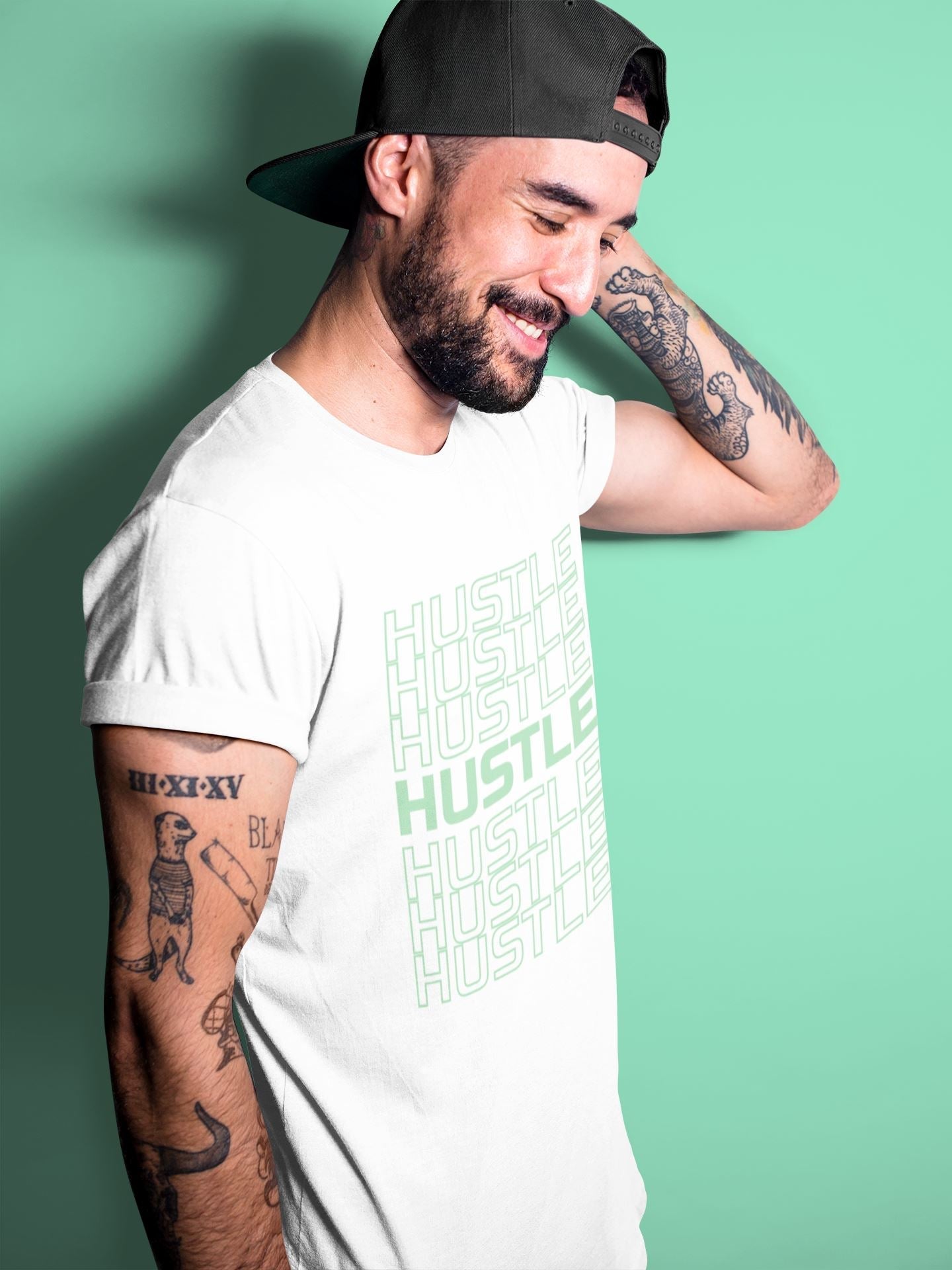 Hustle Typo Unisex Tops - Air Jordan 6 Mint Foam