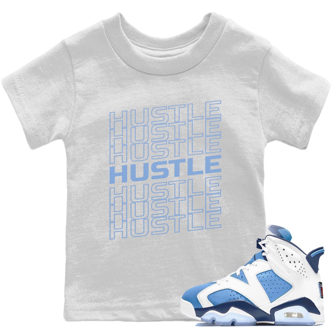 Hustle Typo Kids Tops - Air Jordan 6 UNC