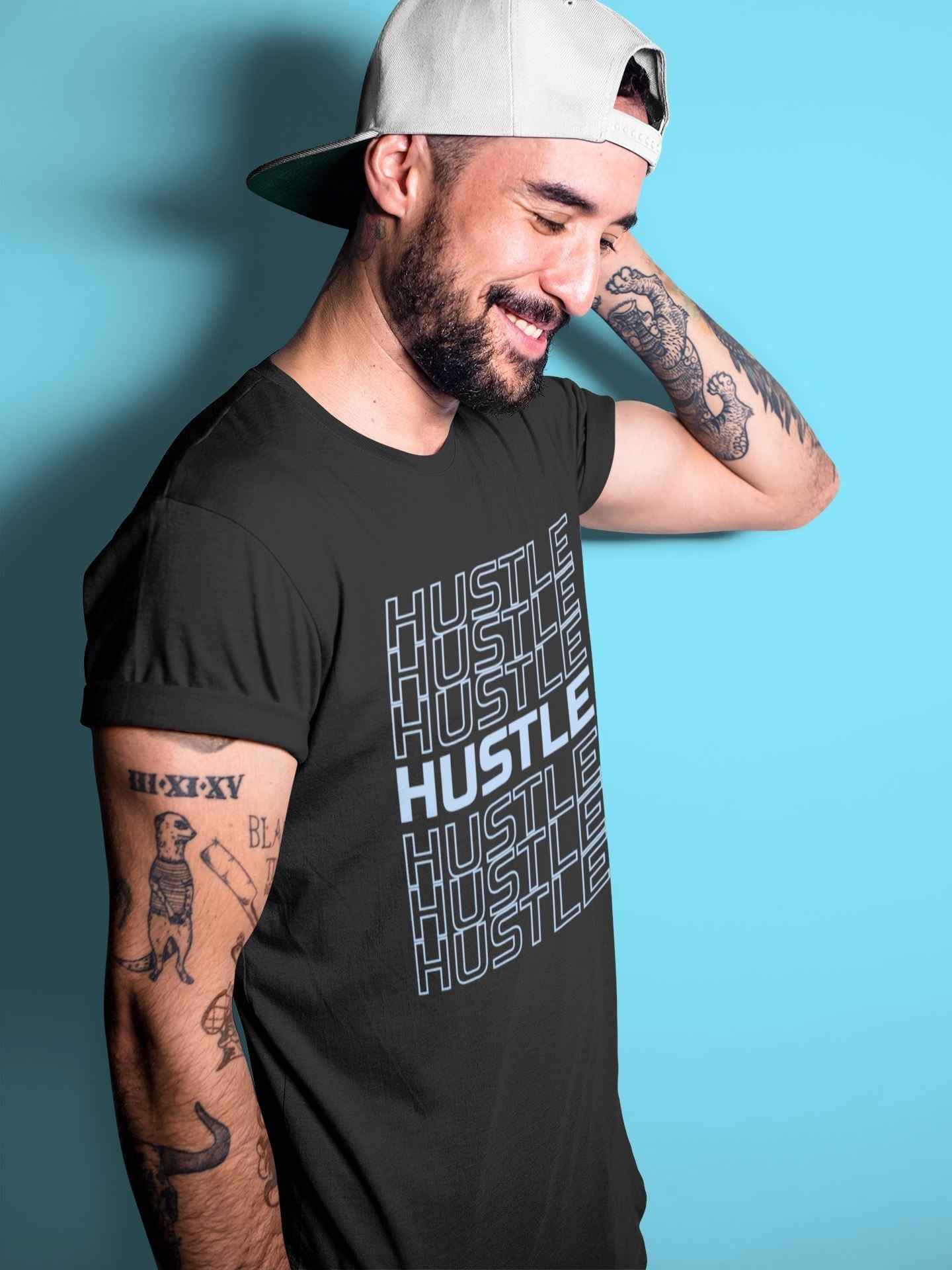 Hustle Typo Unisex Tops - Air Jordan 6 UNC