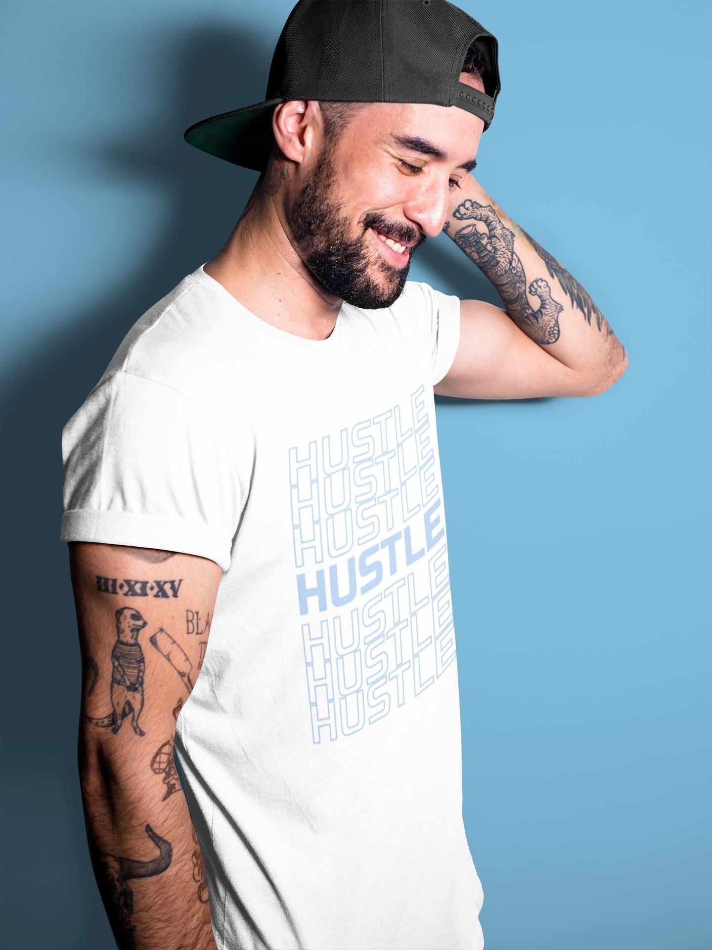 Hustle Typo Unisex Tops - Air Jordan 6 UNC