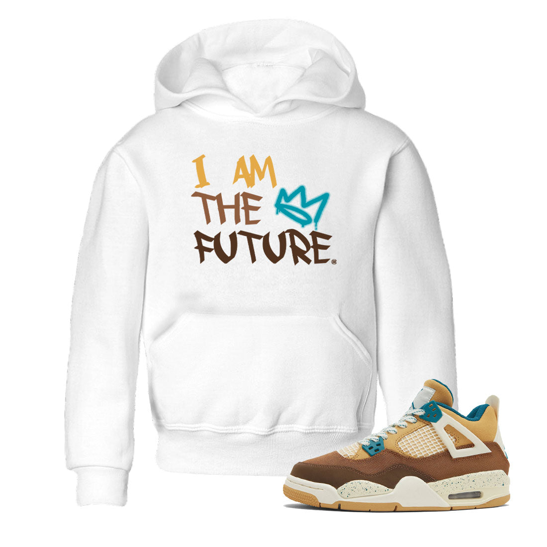 I Am The Future snkmatch Tee Kids - Air Jordan 4 Cacao Wow