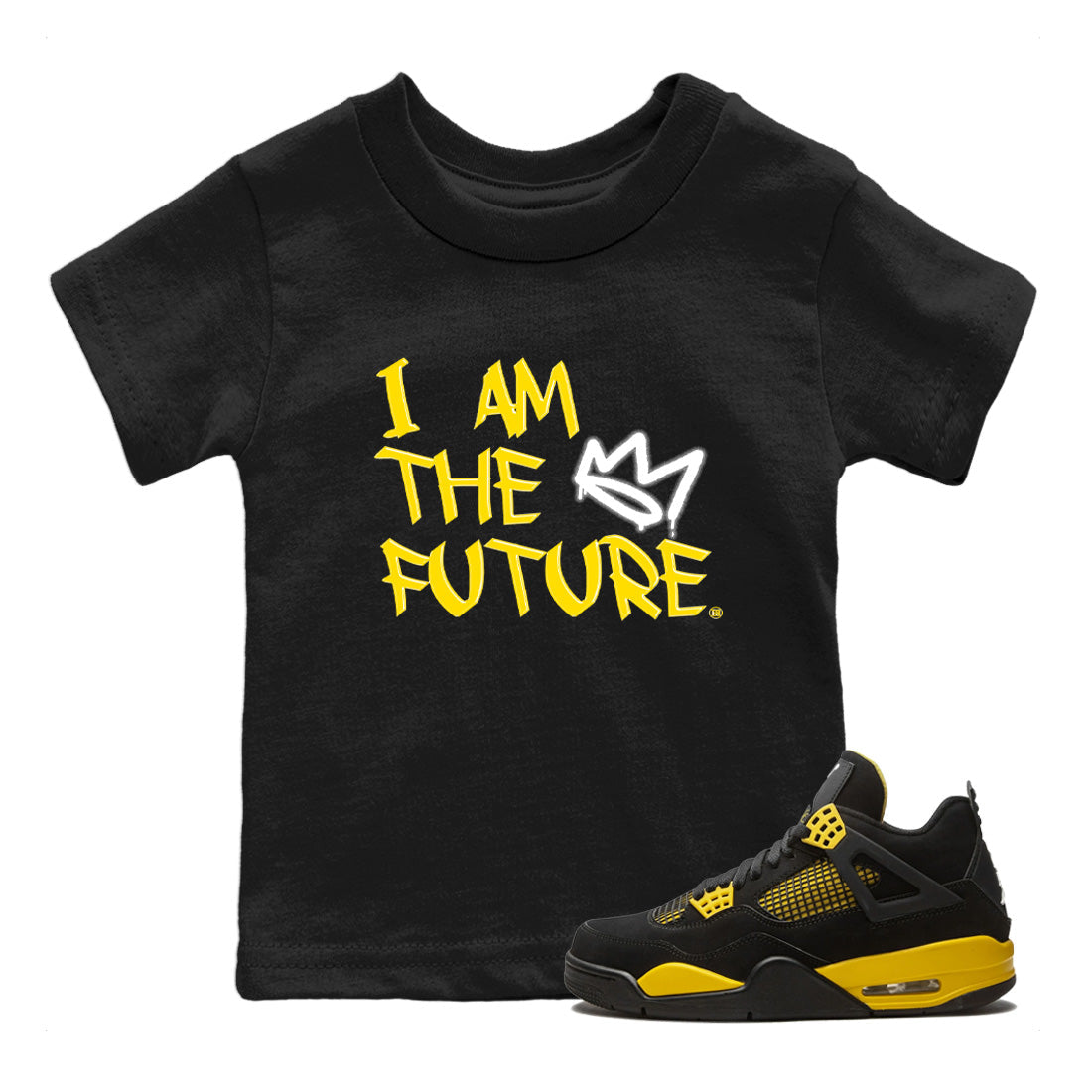 I Am The Future Kids Tops - Air Jordan 4 Thunder