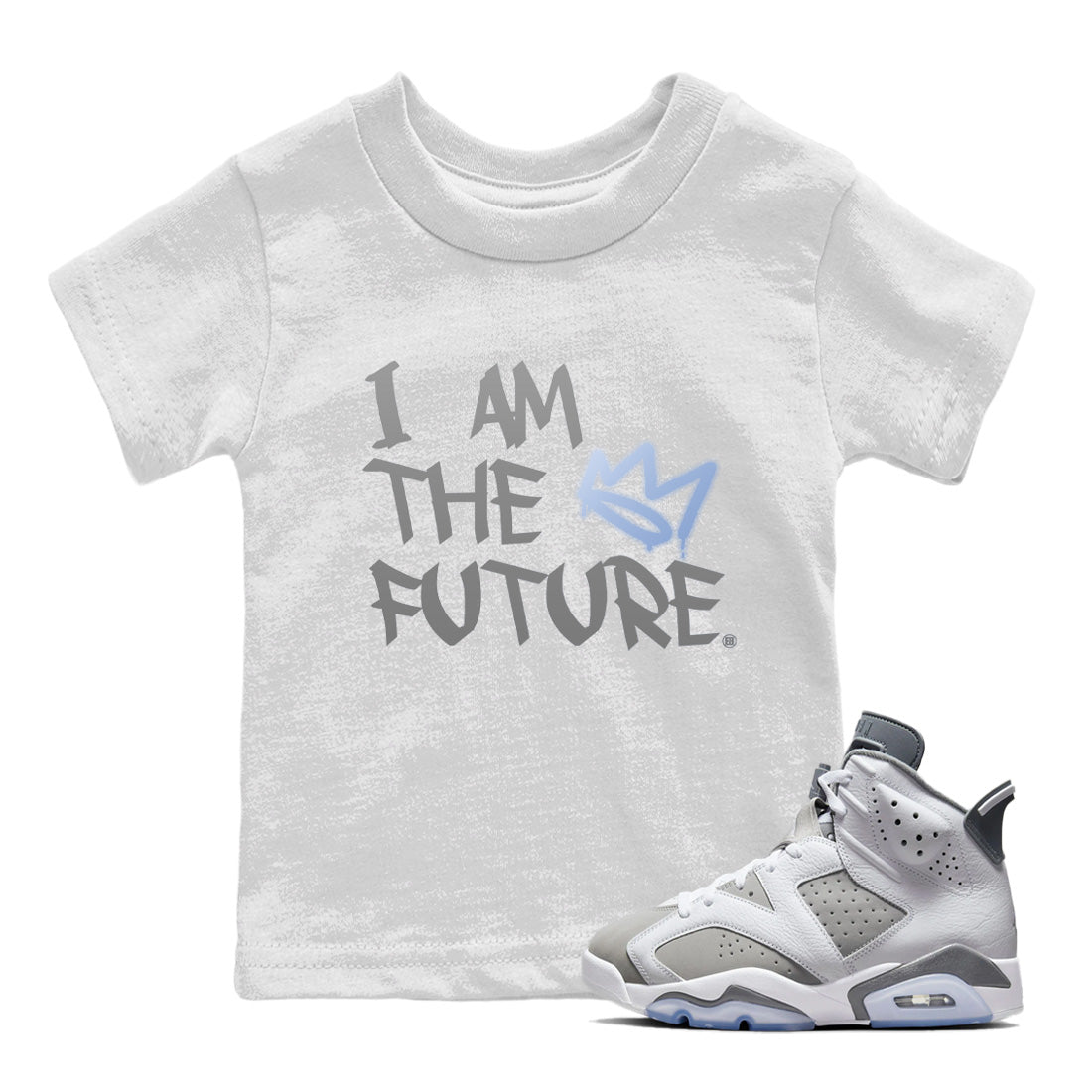I Am The Future Kids Tops - Air Jordan 6 Cool Grey